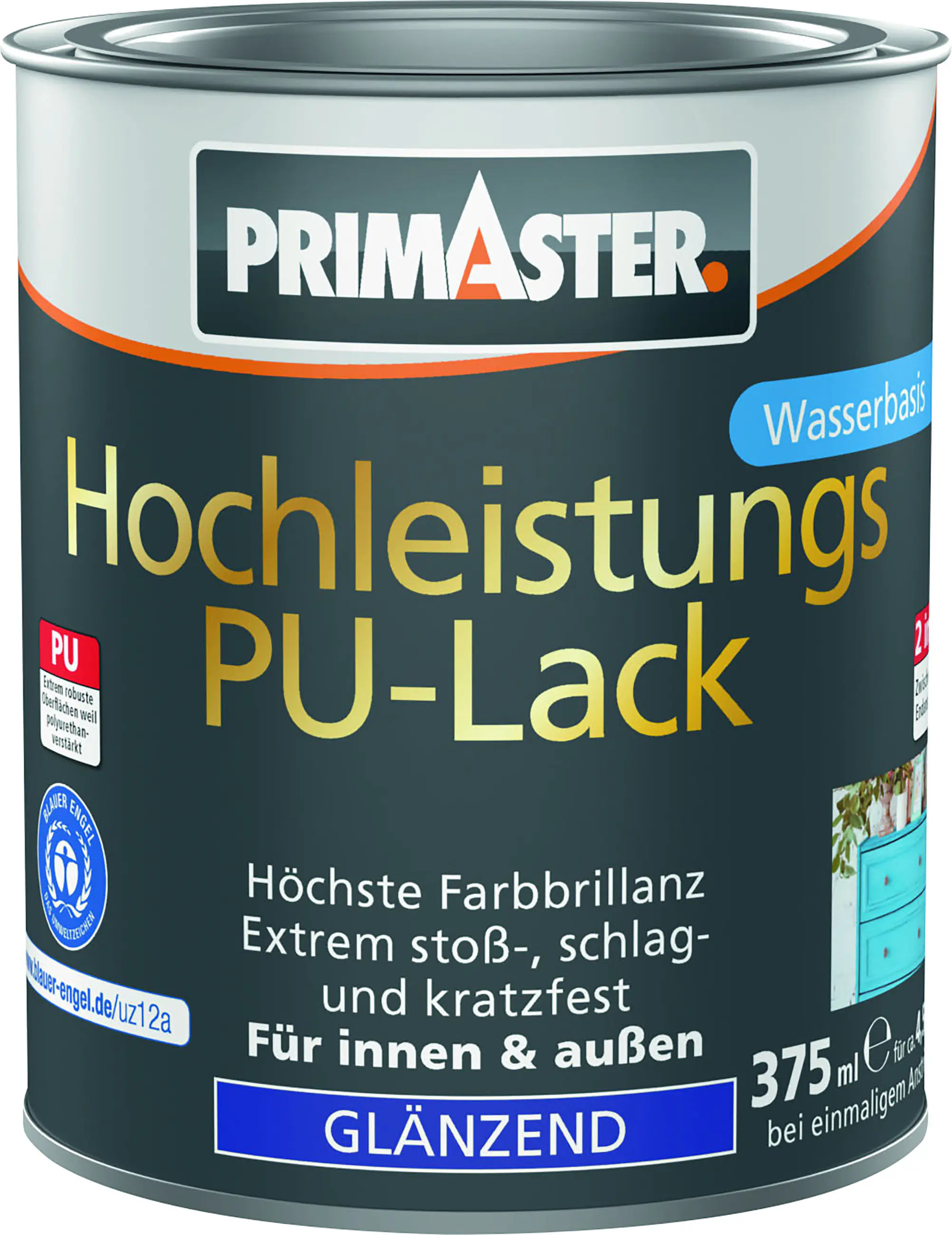 Primaster Hochleistungs PU-Lack schokobraun glänzend 375 ml