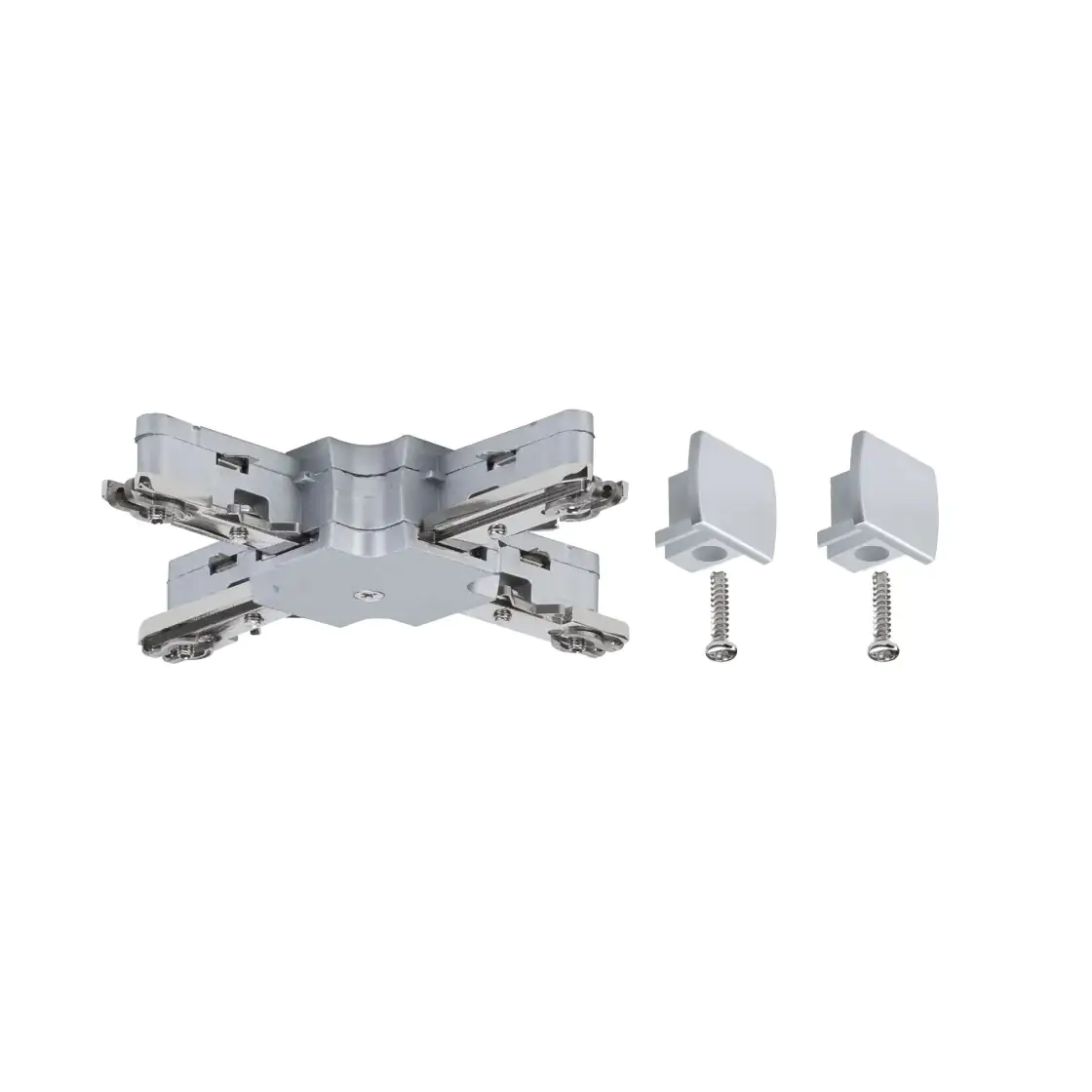 Paulmann URail X-Verbinder chrom matt 10,4 x 10,4 cm max. 1.000 W