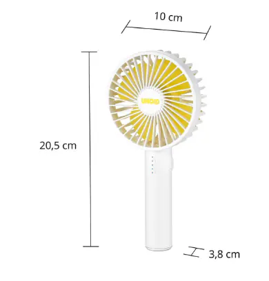 Unold Akku-Handventilator Breezy II grau