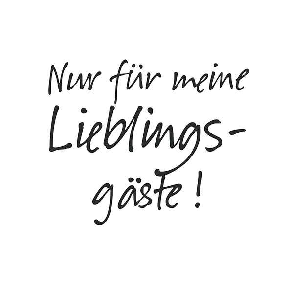 Braun & Company Servietten Motiv Lieblingsgäste 33 x 33 cm - 20er Pack