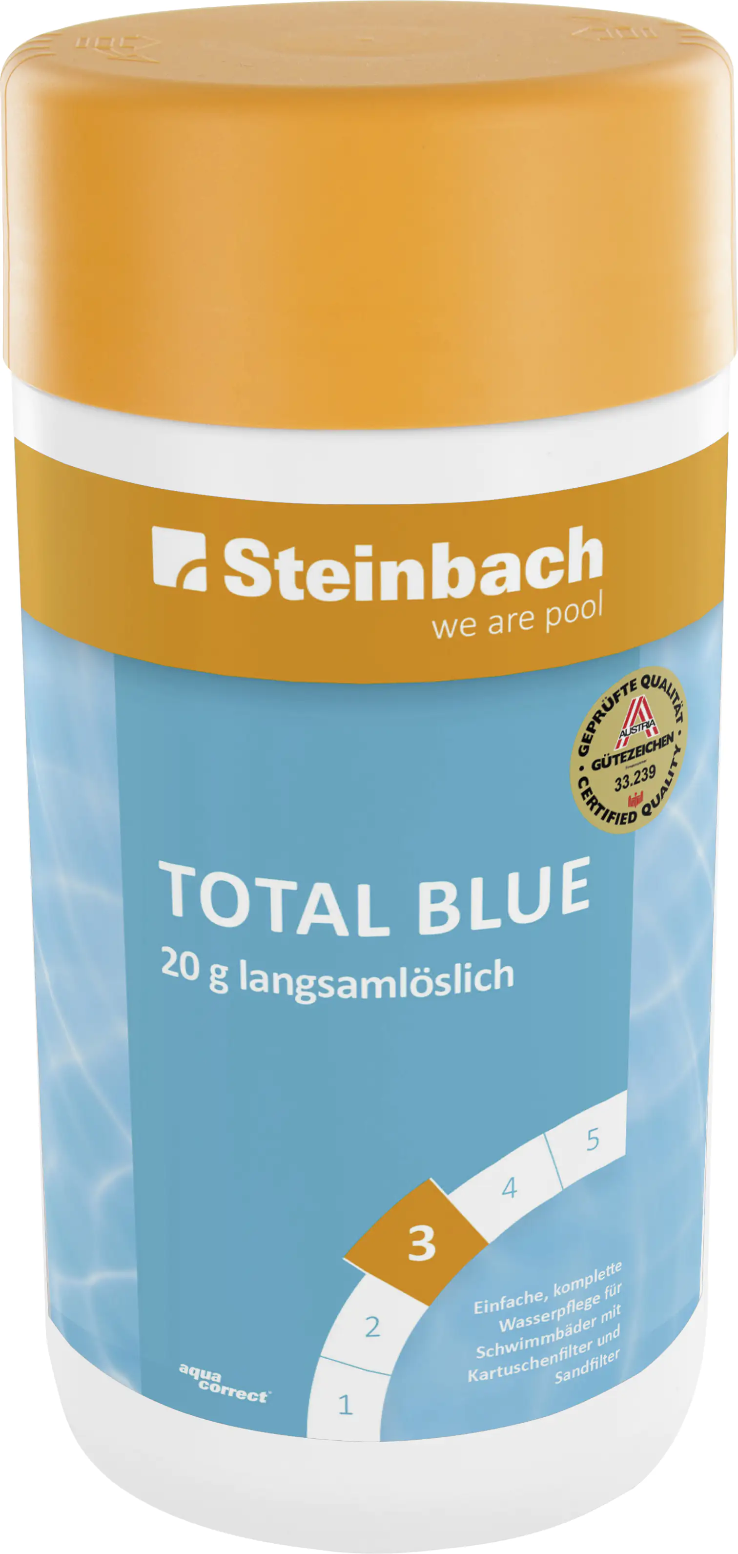 Steinbach Poolpflege Total Blue Chlorprodukt 1 kg Tabletten,löslich