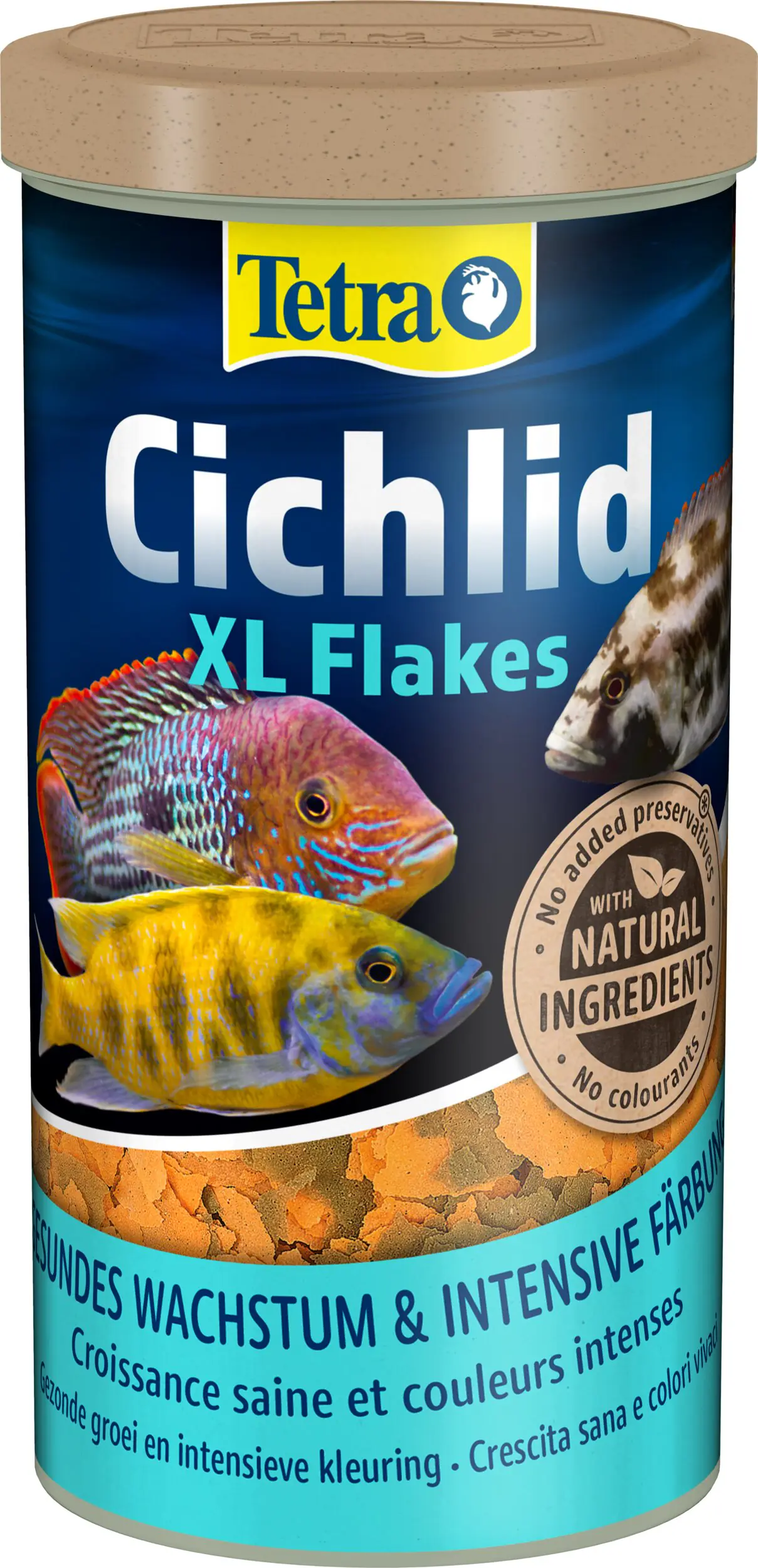 TetraCichlid Zierfischfutter XL-Flakes 1 L
