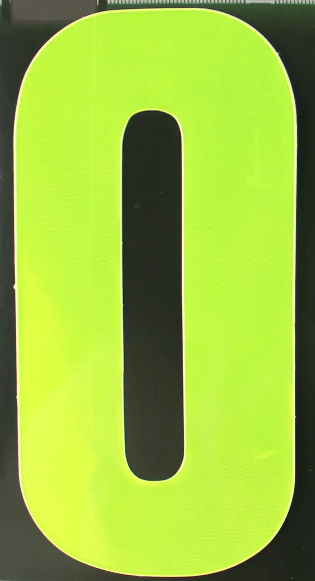 Conacord Reflektierende Klebezahl "0" gelb 170 mm