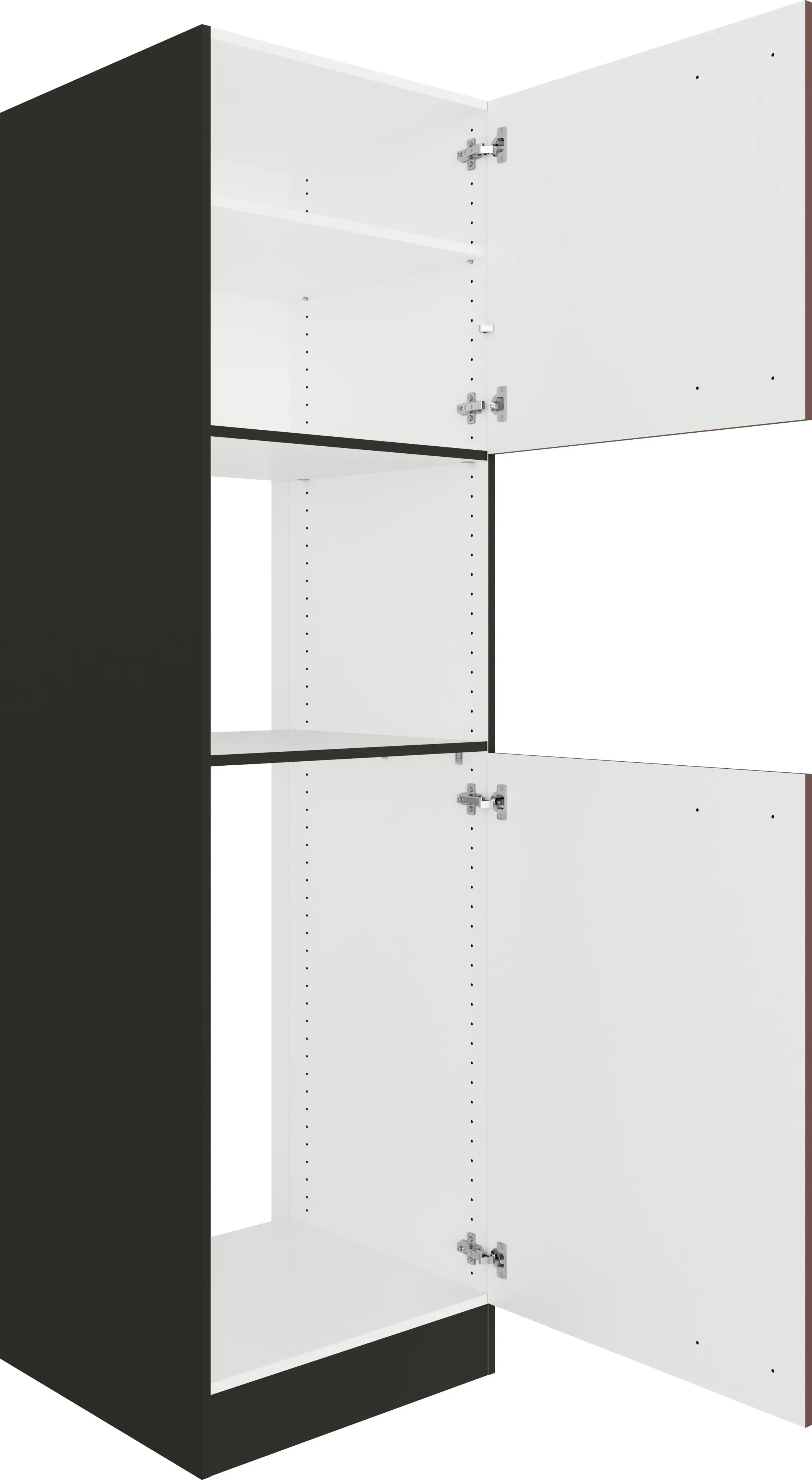 Optifit Hochschrank Nizza 407 rostrot/anthrazit matt 60 cm