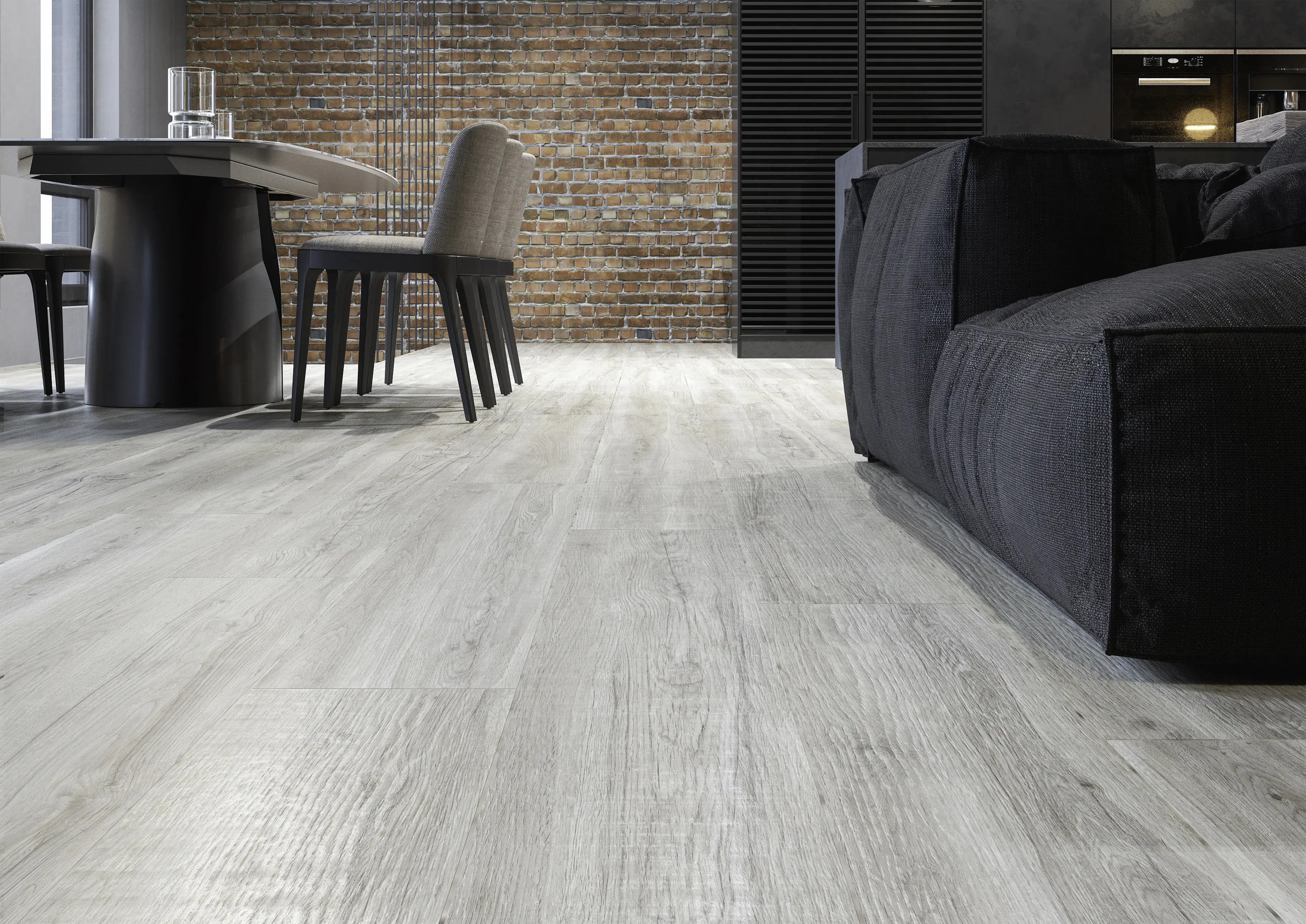 Bodenfliese Feinsteinzeug Oak Grande 20 x 120 cm tortora