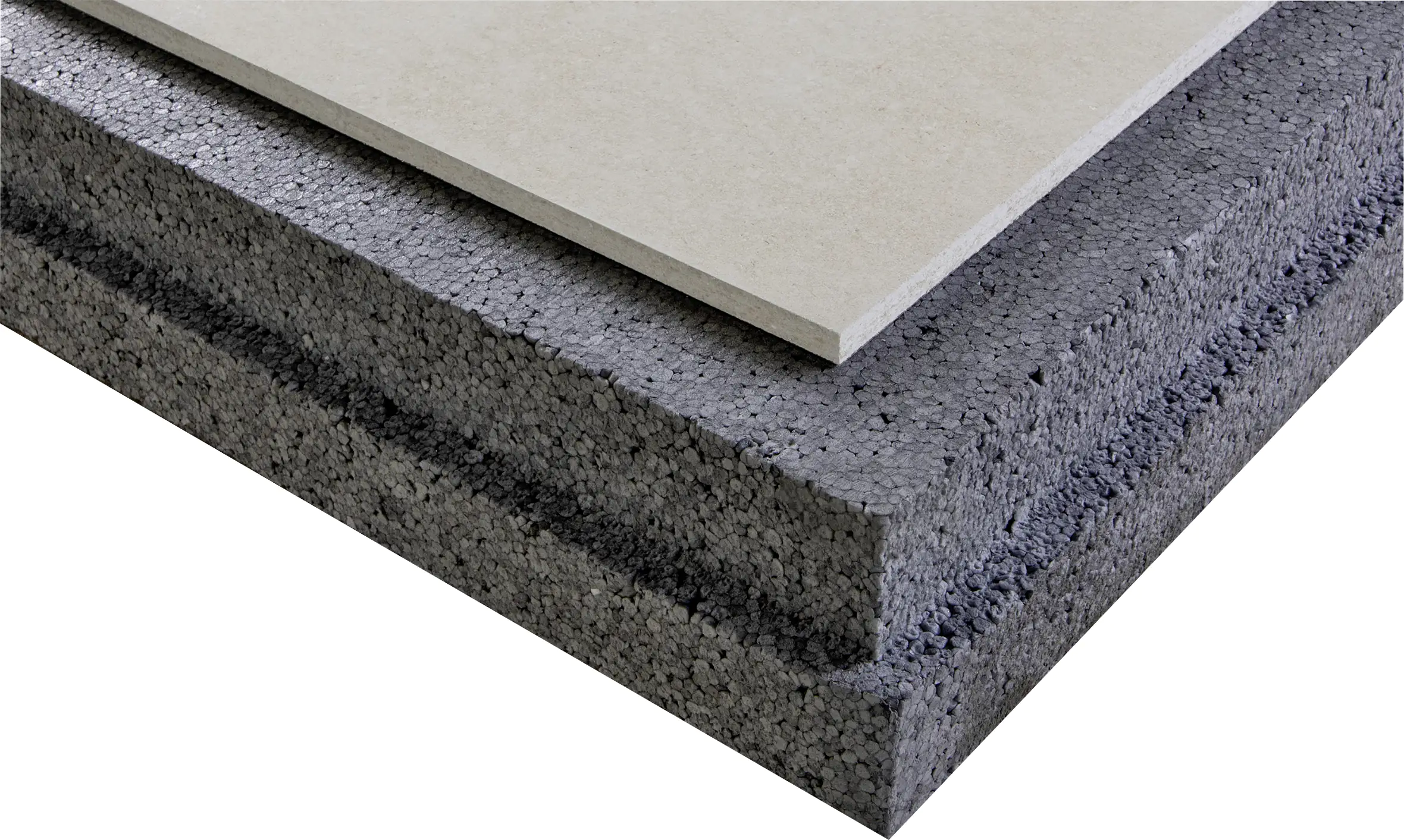 Rigidur Gipsfaser-Dachbodenelement 150 x 50 cm 100 mm mit EPS-Kaschierung