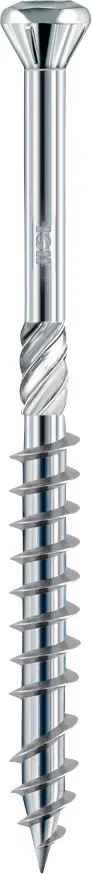 HSeasy Terra Terrassenschrauben Tordrive TX25 rostfrei Ø 5 x 60 mm - 200 Stück Edelstahl C1