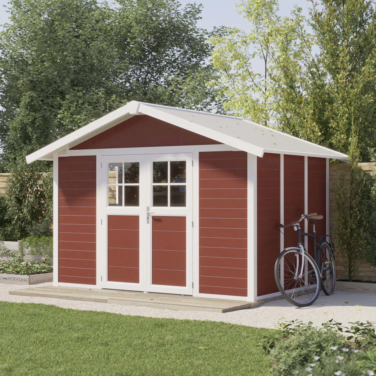 Grosfillex Gartenhaus Deco H 7,5 370 x 298 cm (inkl. Dachüberstand)