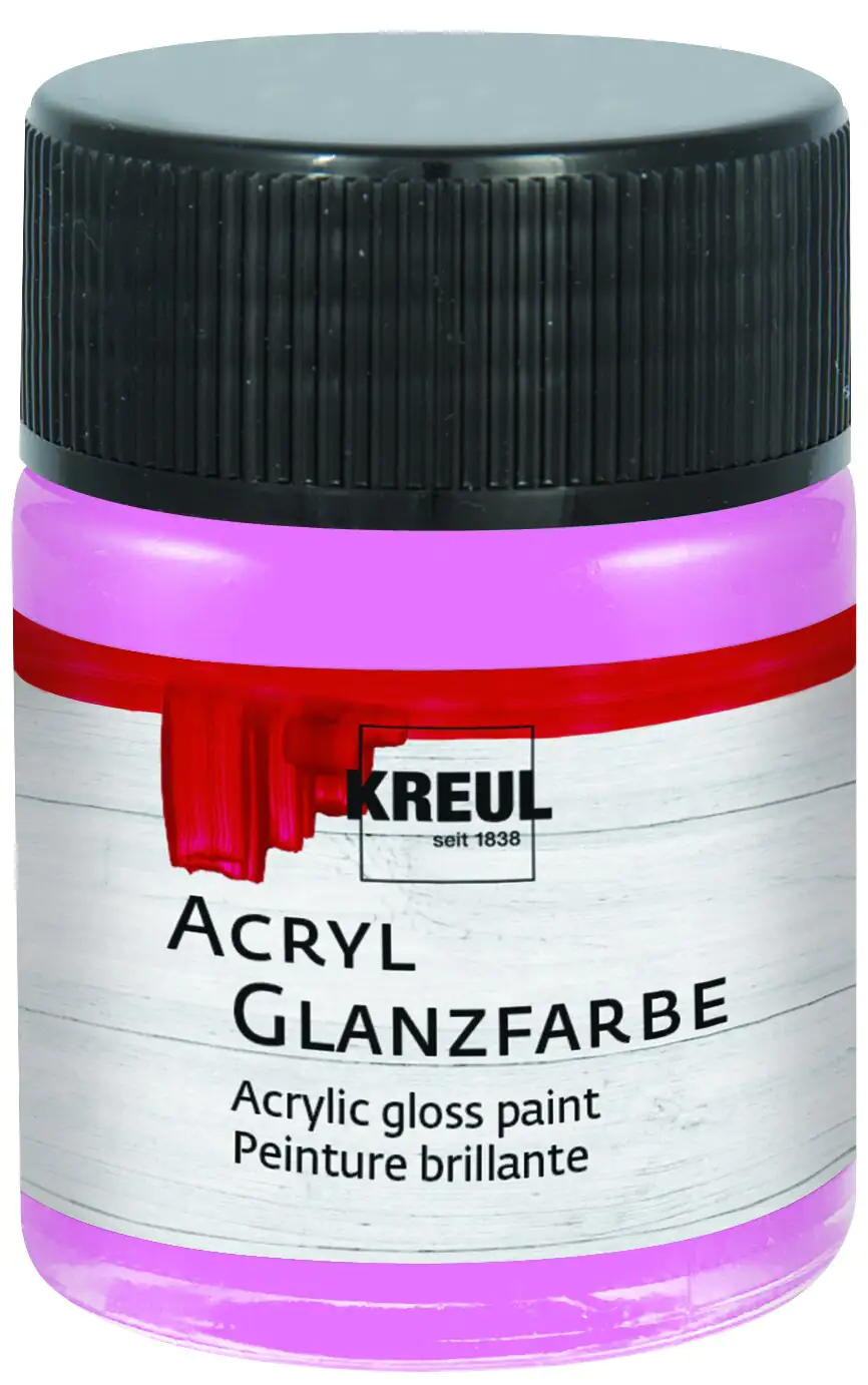 Kreul Acryl Glanzfarbe rose 50 ml