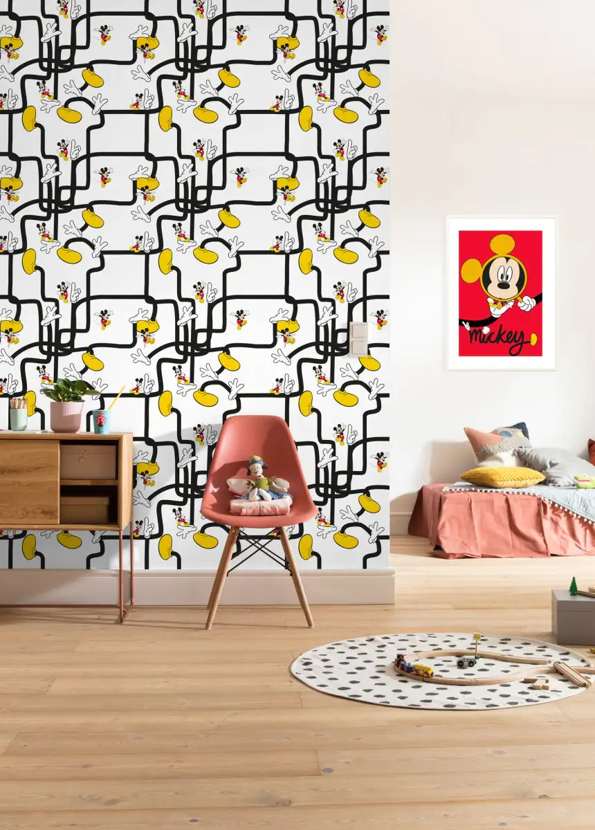 Komar Vlies Fototapete Mickey Mouse Foot 200 x 280 cm 