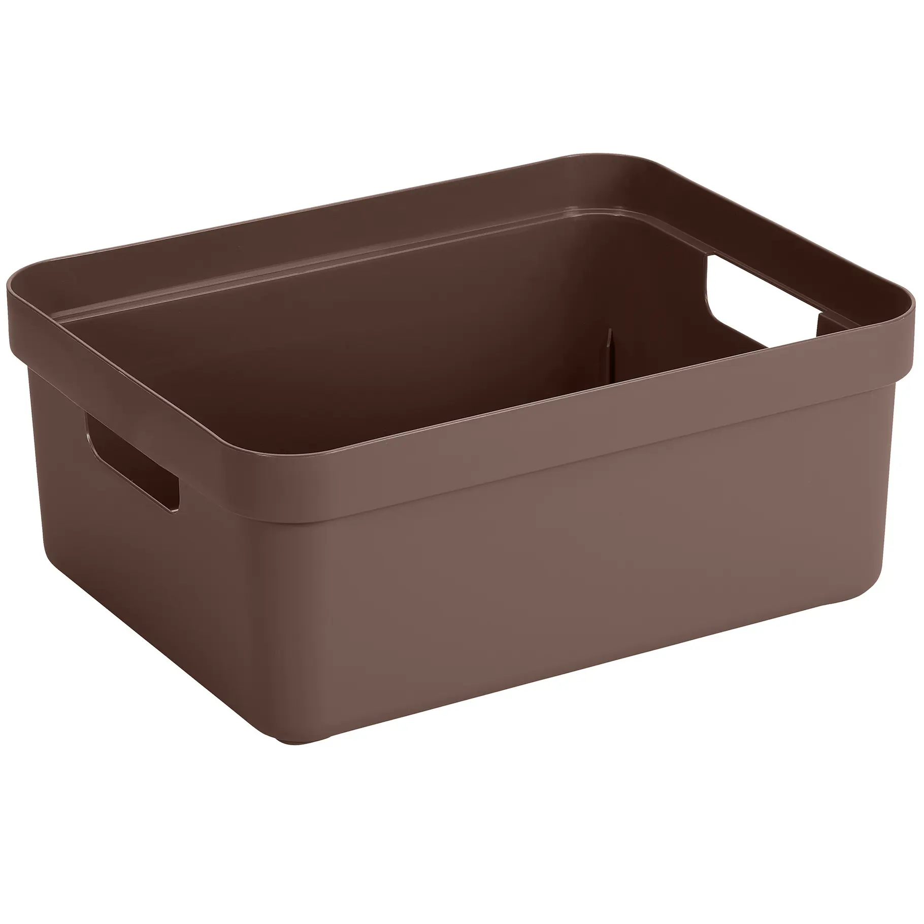 Sunware Aufbewahrungsbox Sigma Home mit Griffen 44,5 x 34,5 cm 24 L schoko 3er Set