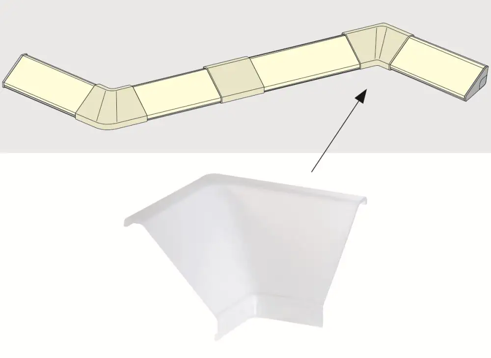 Paulmann Delta Profil Inside Corner 2er Pack Satin Kunststoff