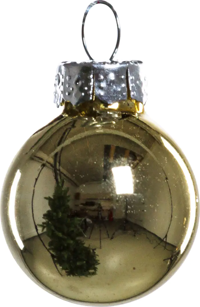 TrendLine Mini-Christbaumkugeln aus Glas Ø 2,5 cm gold-rose 100 Stück