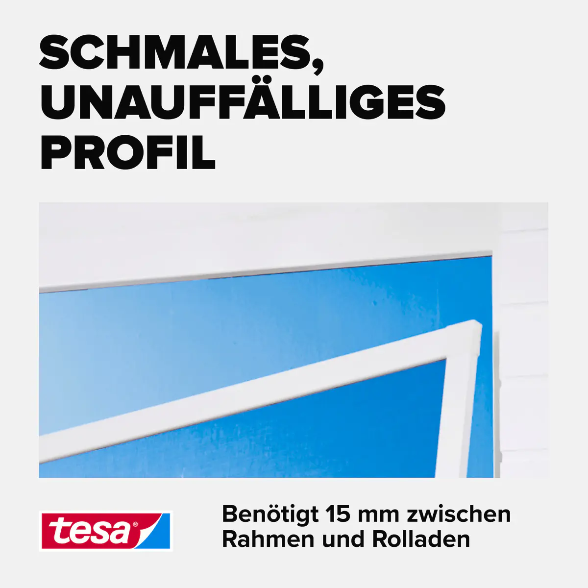tesa Fliegengitter-Fenster Comfort im Alurahmen 120 x 150 cm weiß