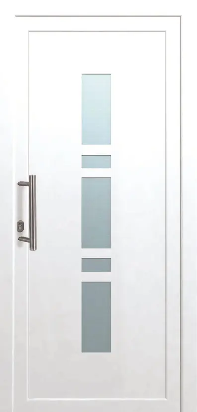 Panto Haustür Modell K017 DIN links weiß 100 x 200 cm