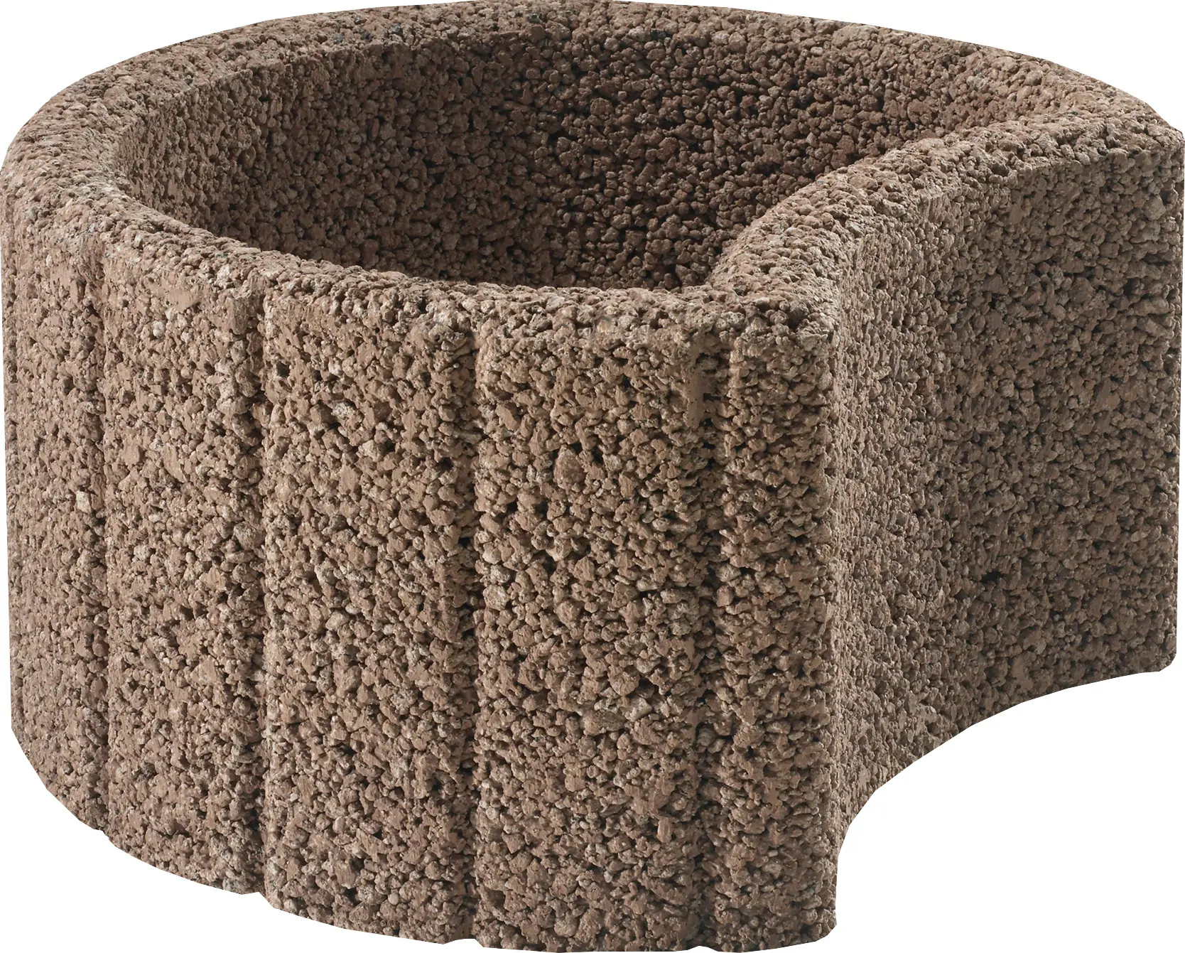 Kann Pflanzstein Groß 48 x 38 x 25 cm braun