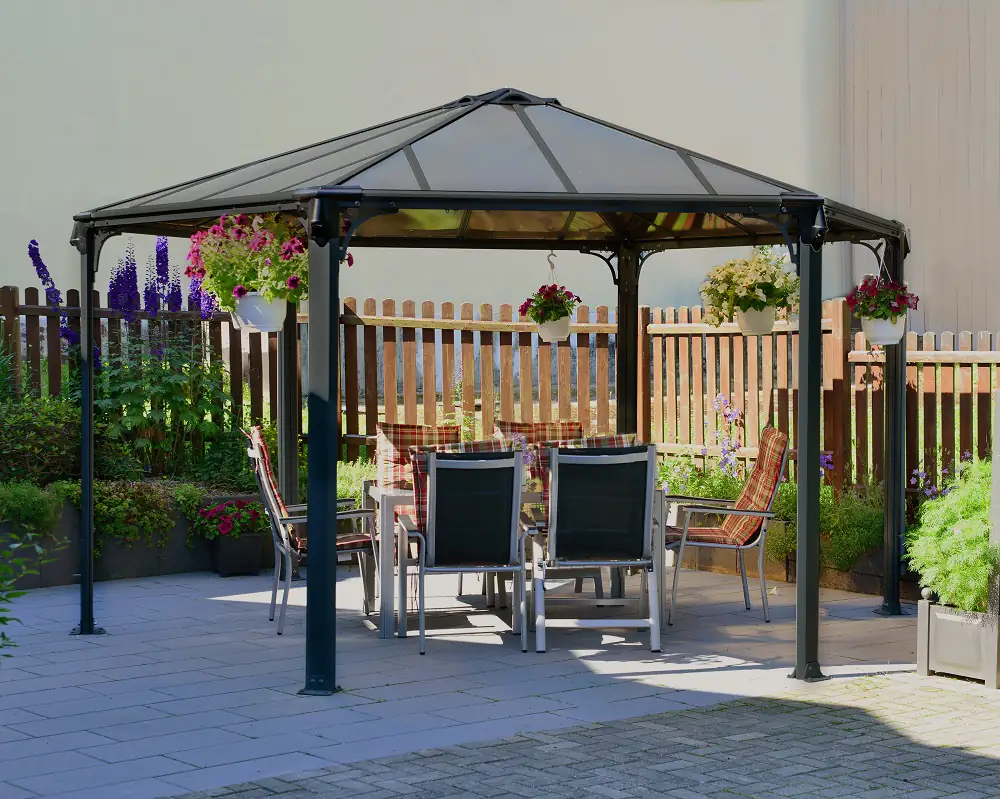 Canopia Pavillon Monaco 450 x 390 cm grau