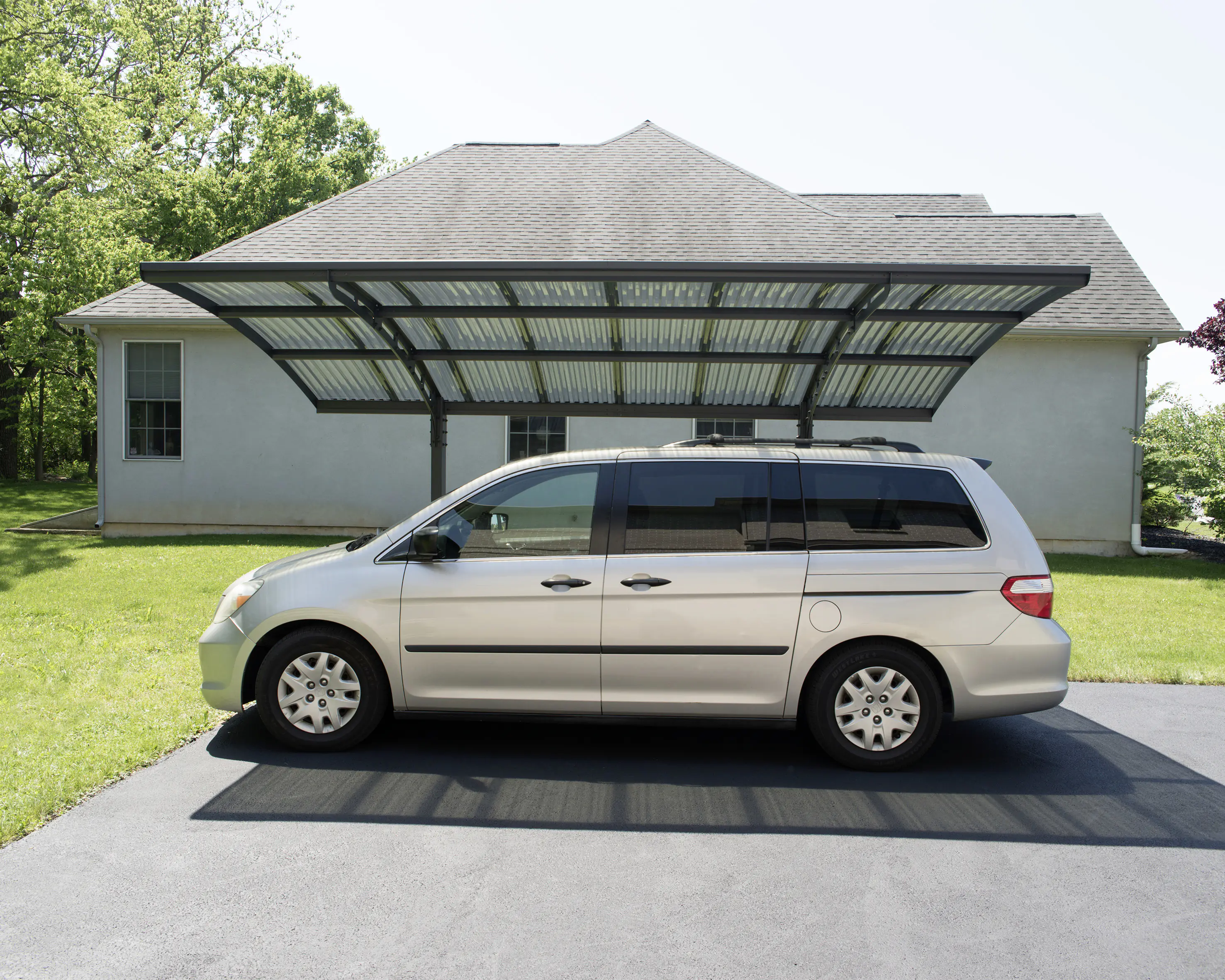 Canopia Carport Arizona Wave 5000 Grau Alu 495 x 289 cm