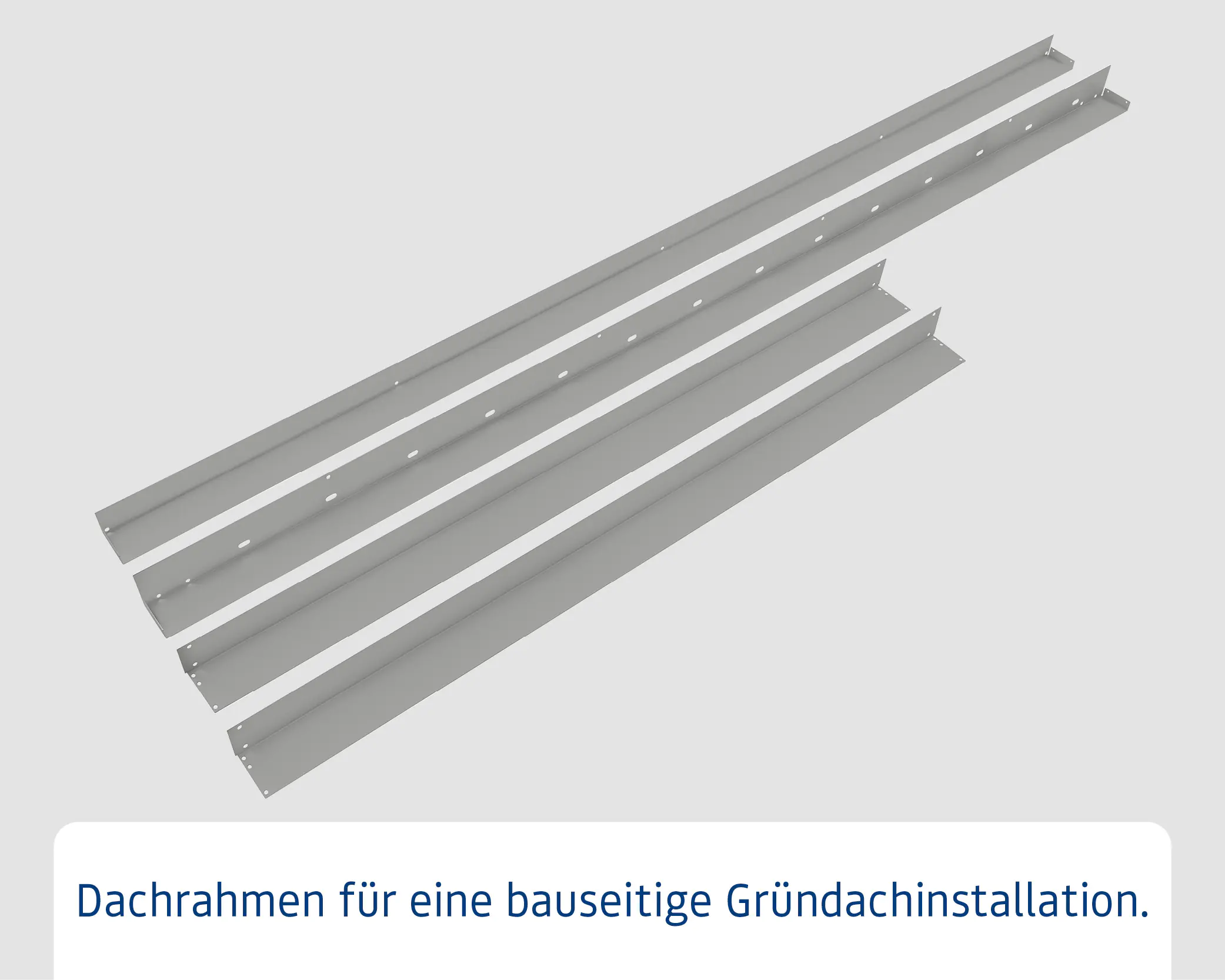 EcoStar Dachrahmen für Gründach Pultdach Typ 3 grau