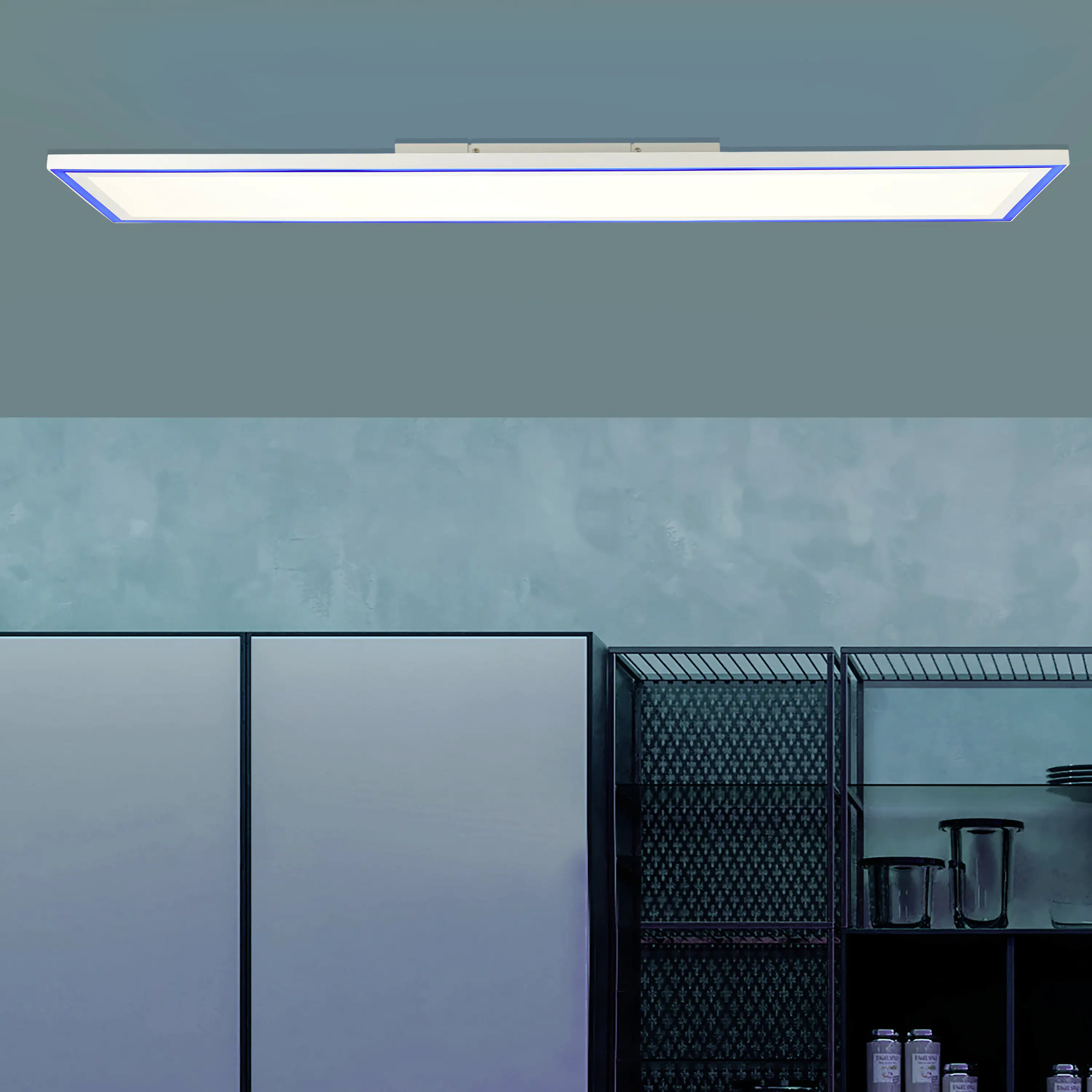 Brilliant Tuya Smart LED Deckenleuchte Ladoga 100 x 25 cm weiß