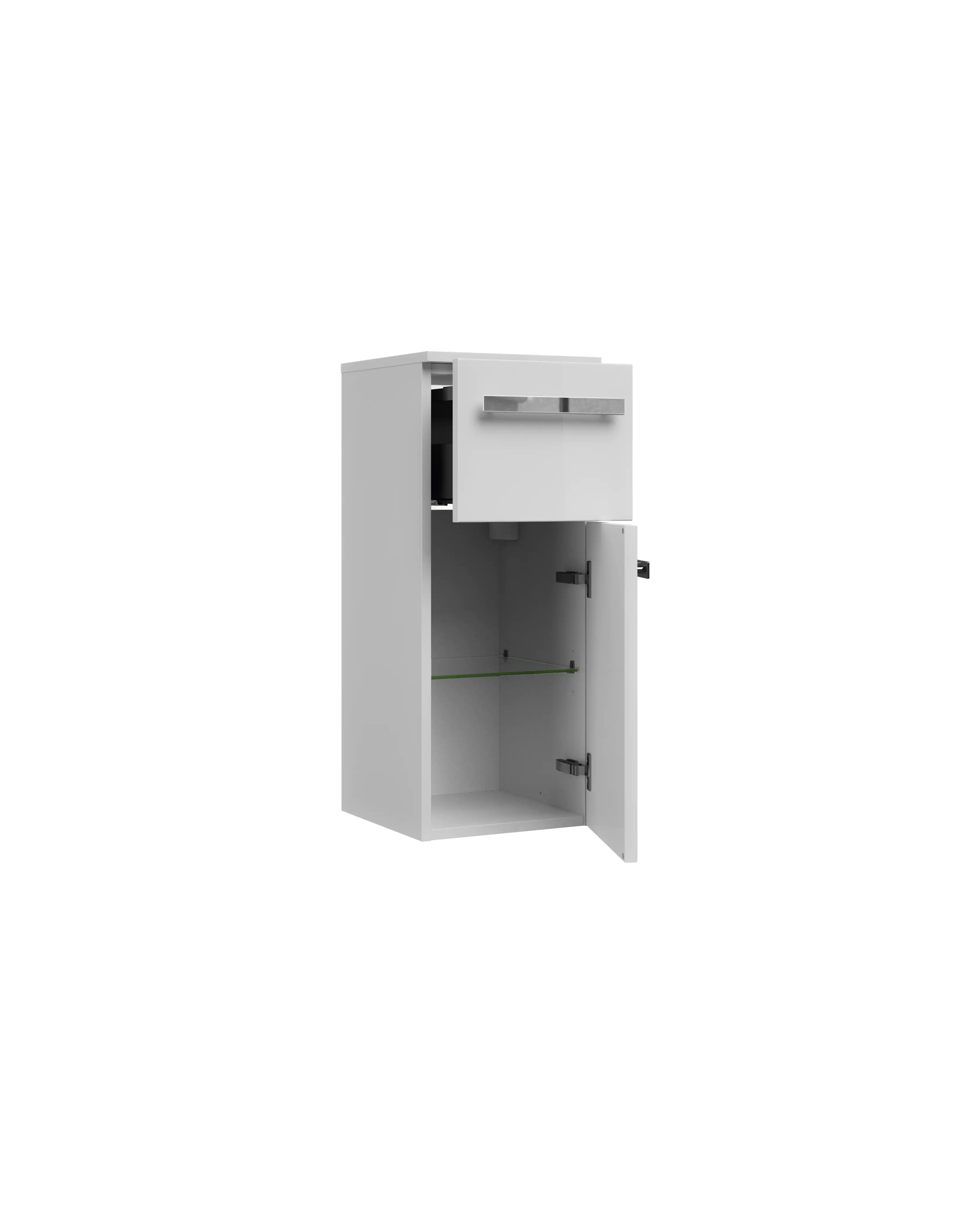 Pelipal Highboard Fokus 4005 Lack polarweiß Hochglanz, Breite 30 cm