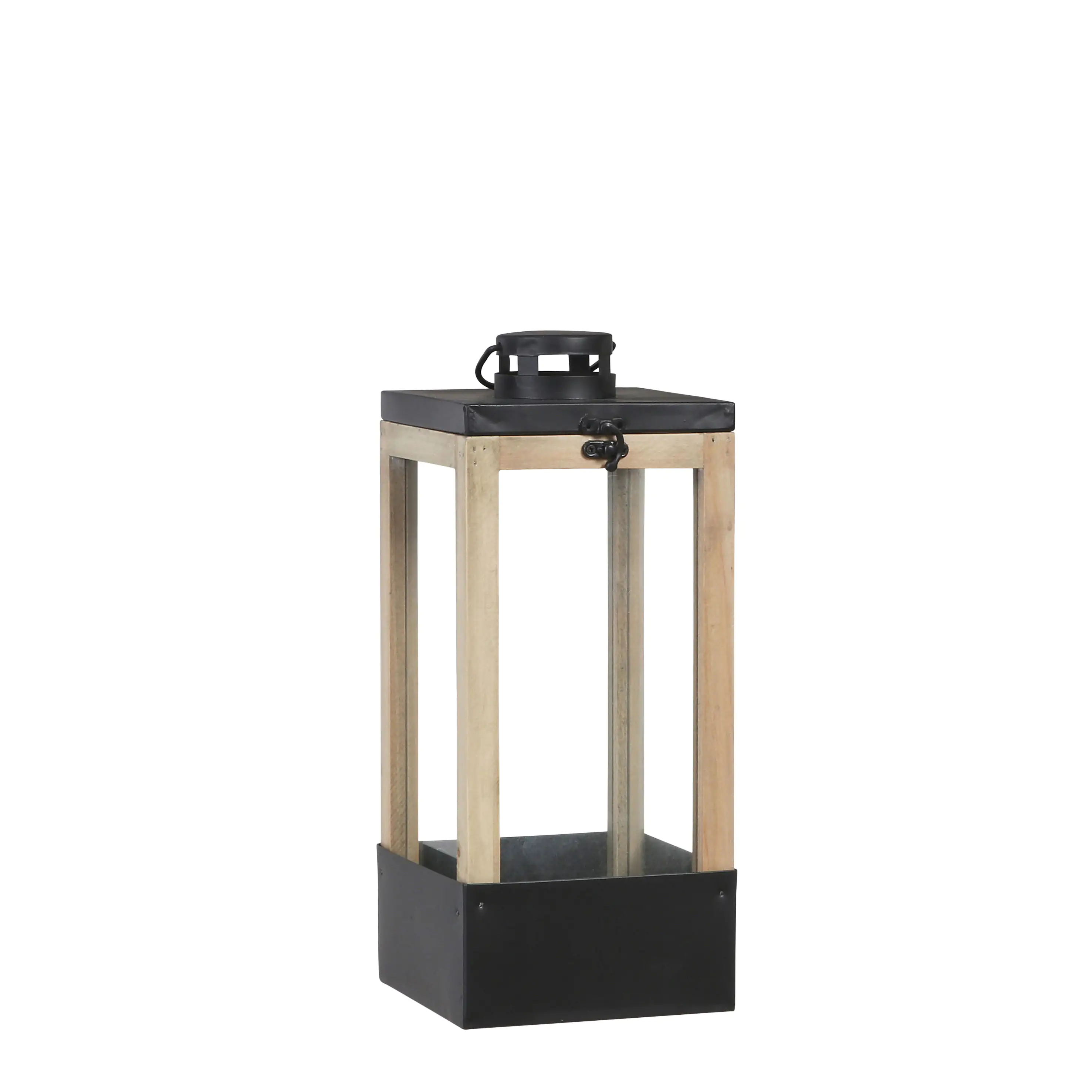 Mica Treibhaus Laterne Halton schwarz, 14 x 14 x 33,5 cm