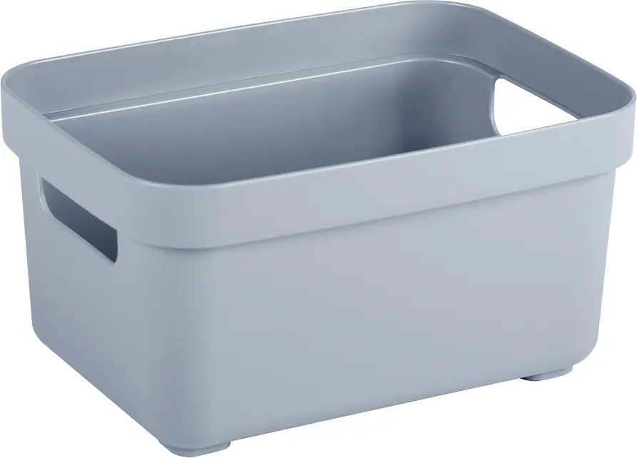 Sunware Aufbewahrungsbox Sigma Home mit Griffen 18 x 13 cm 2,5 L blaugrau