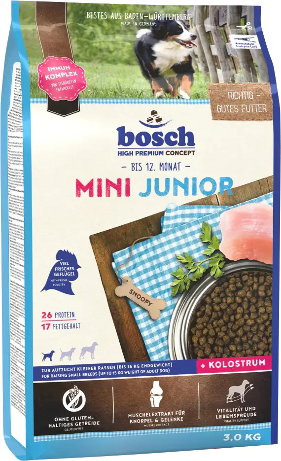 Bosch Hundetrockenfutter Junior Mini 3 kg Geflügel 