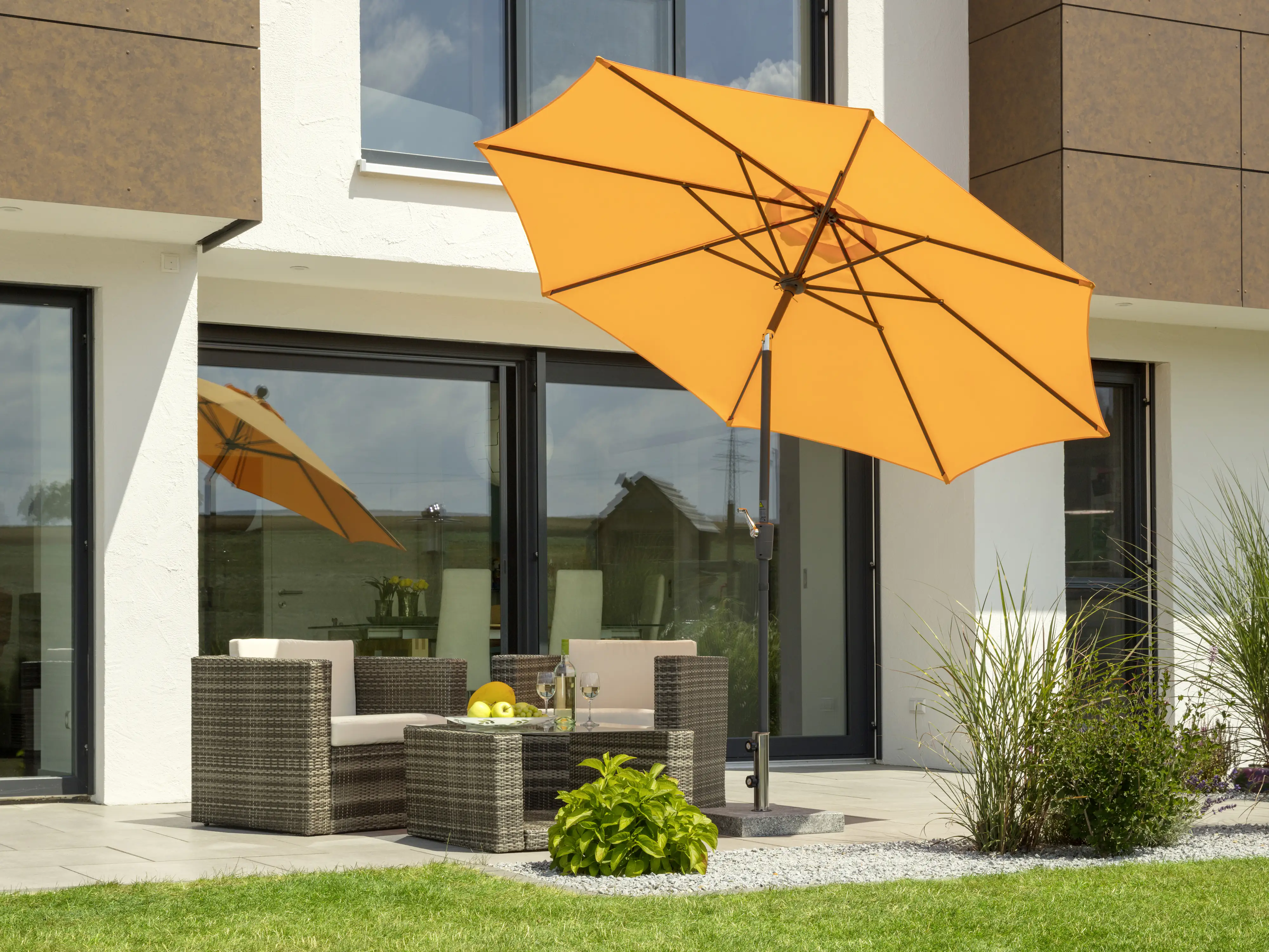 Schneider Sonnenschirm Harlem mandarine Ø 270 cm