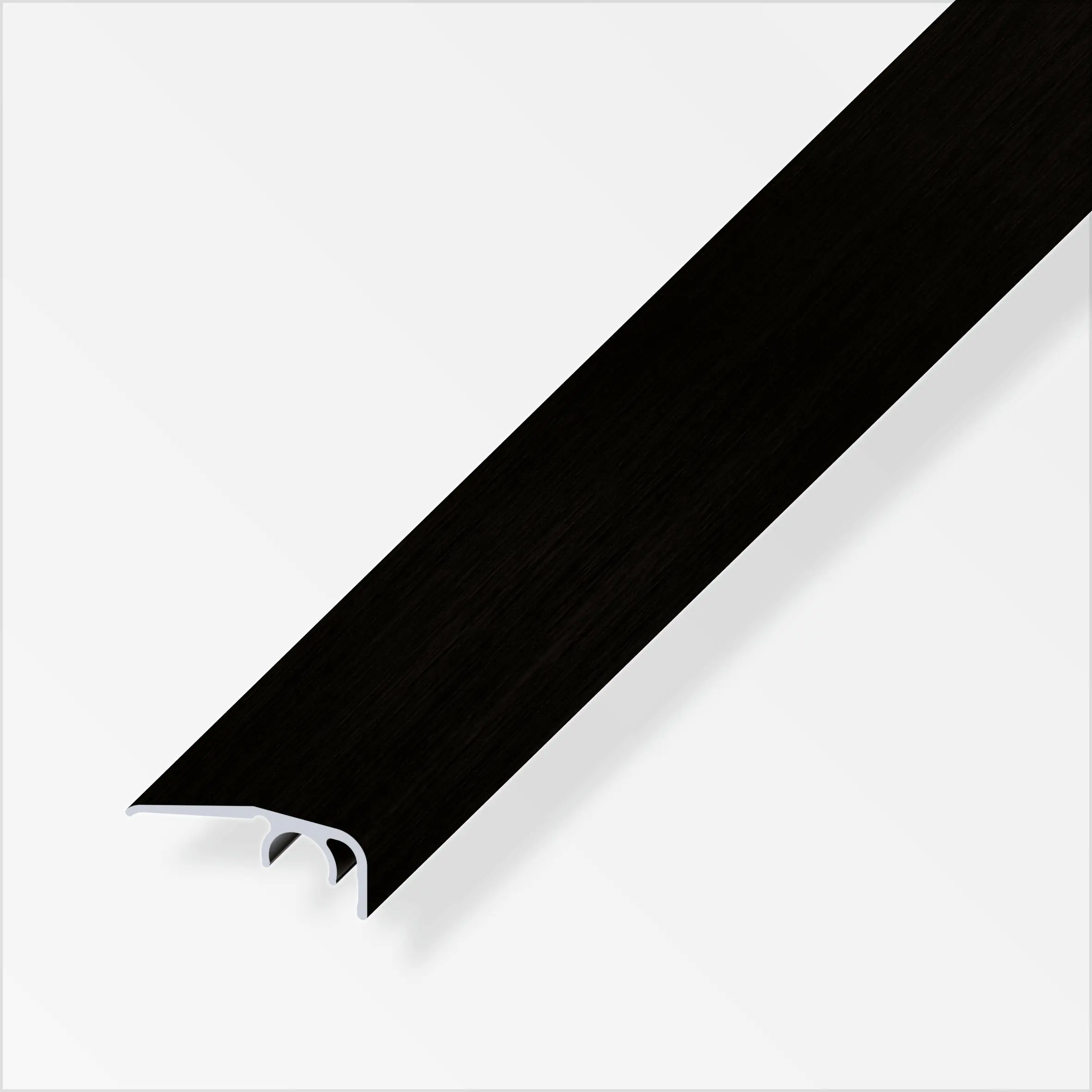 alfer Abschluss-Profil, 12,5 mm 2 m, 32 x 12.5 mm Alu eloxiert schwarz
