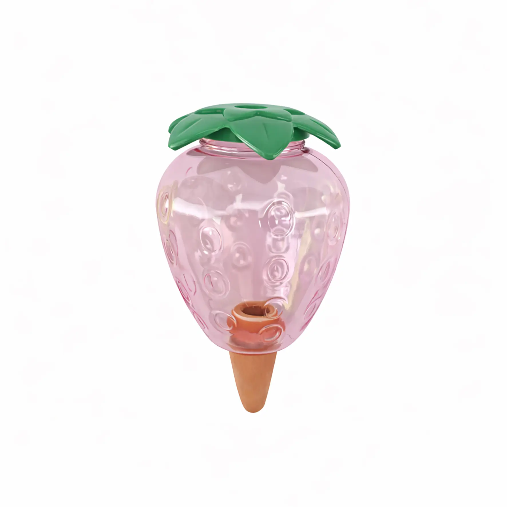 Wasserspeicher Erdbeerform für Erdbeerpflanzen 500 ml pink