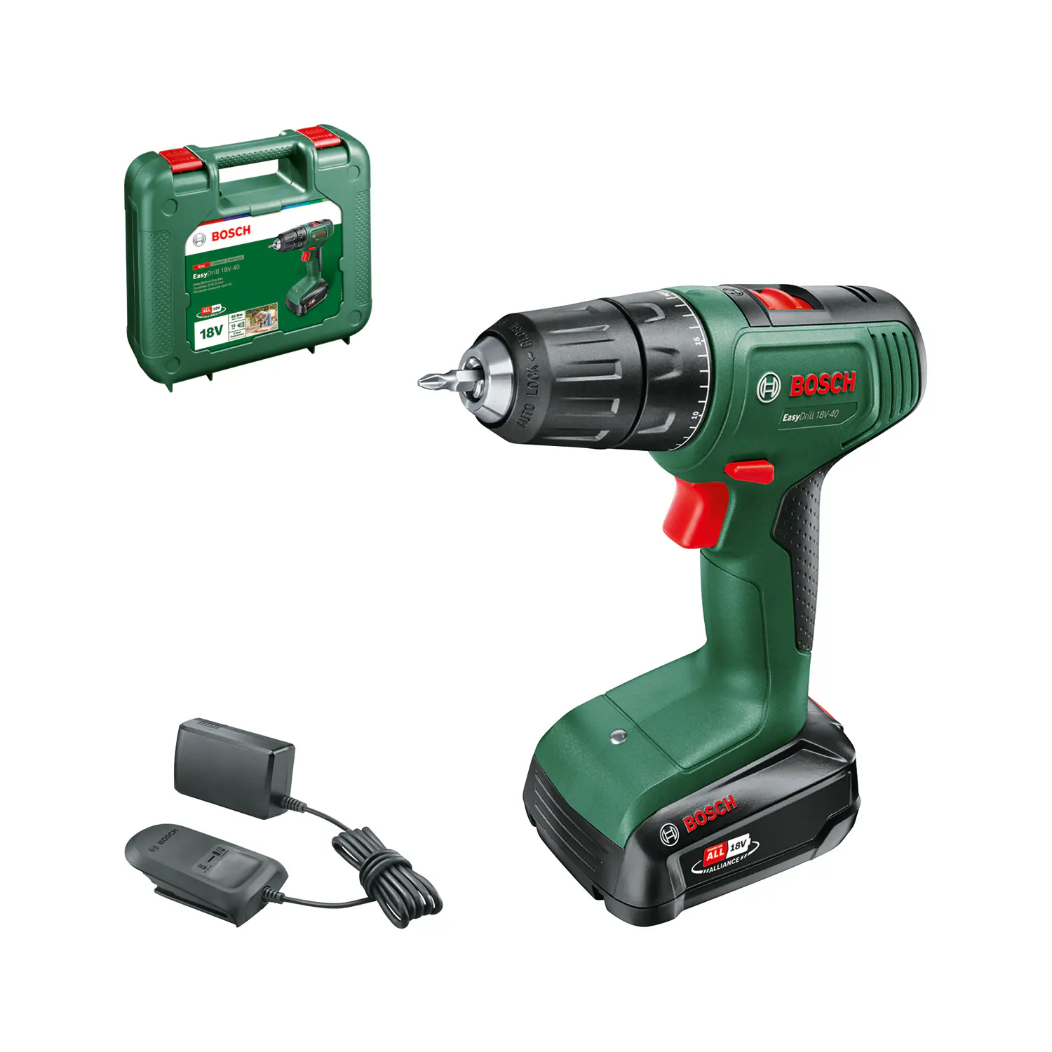 Bosch Akku-Schrauber EasyDrill 18V-40 2,0-Ah-Akku & Ladegerät