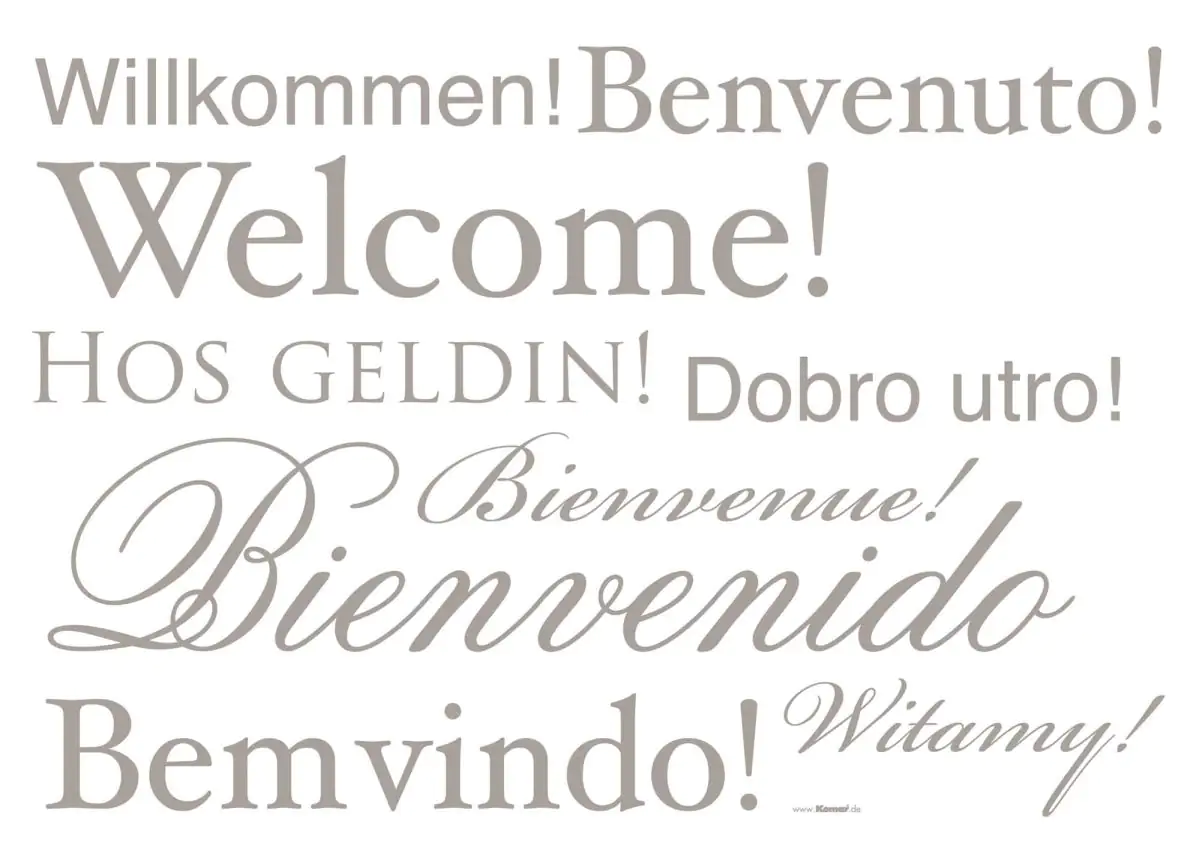 Komar Decosticker Welcome 70 x 50 cm