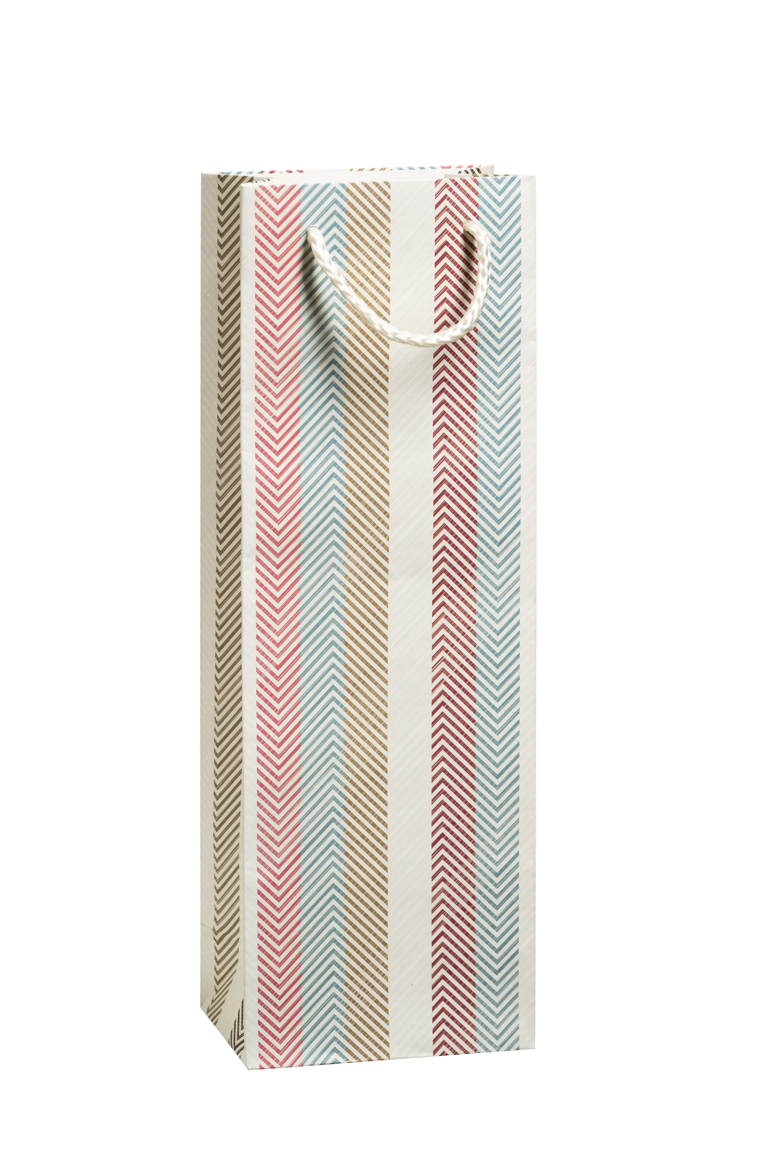 Duni Geschenktüte für Flasche Stripy 12 x 36 cm