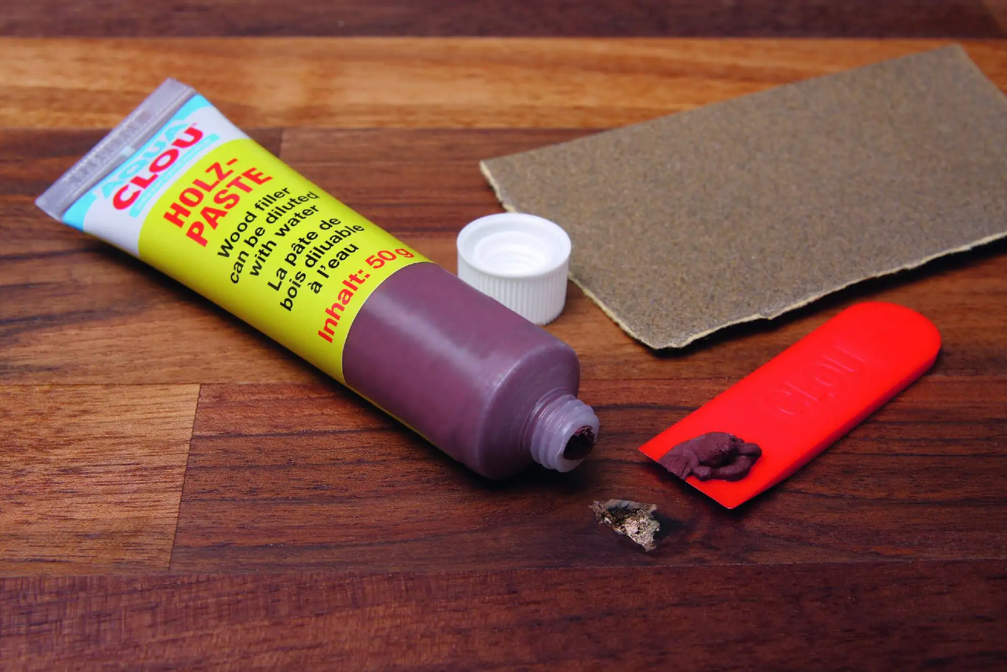 Clou Holzpaste 60 g weiß