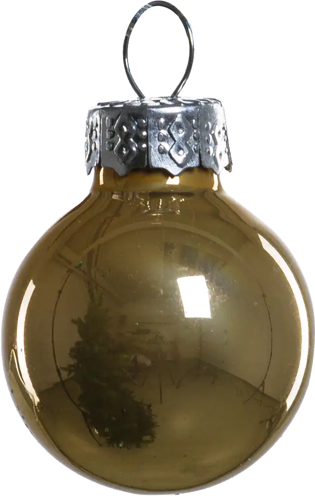 TrendLine Mini-Christbaumkugeln aus Glas Ø 2,5 cm gold-blau 100 Stück