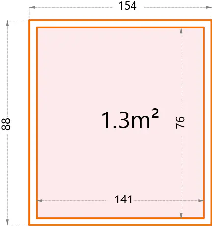 Telluria Geräteschrank Giarmadio granitgrau 154 x 88 cm