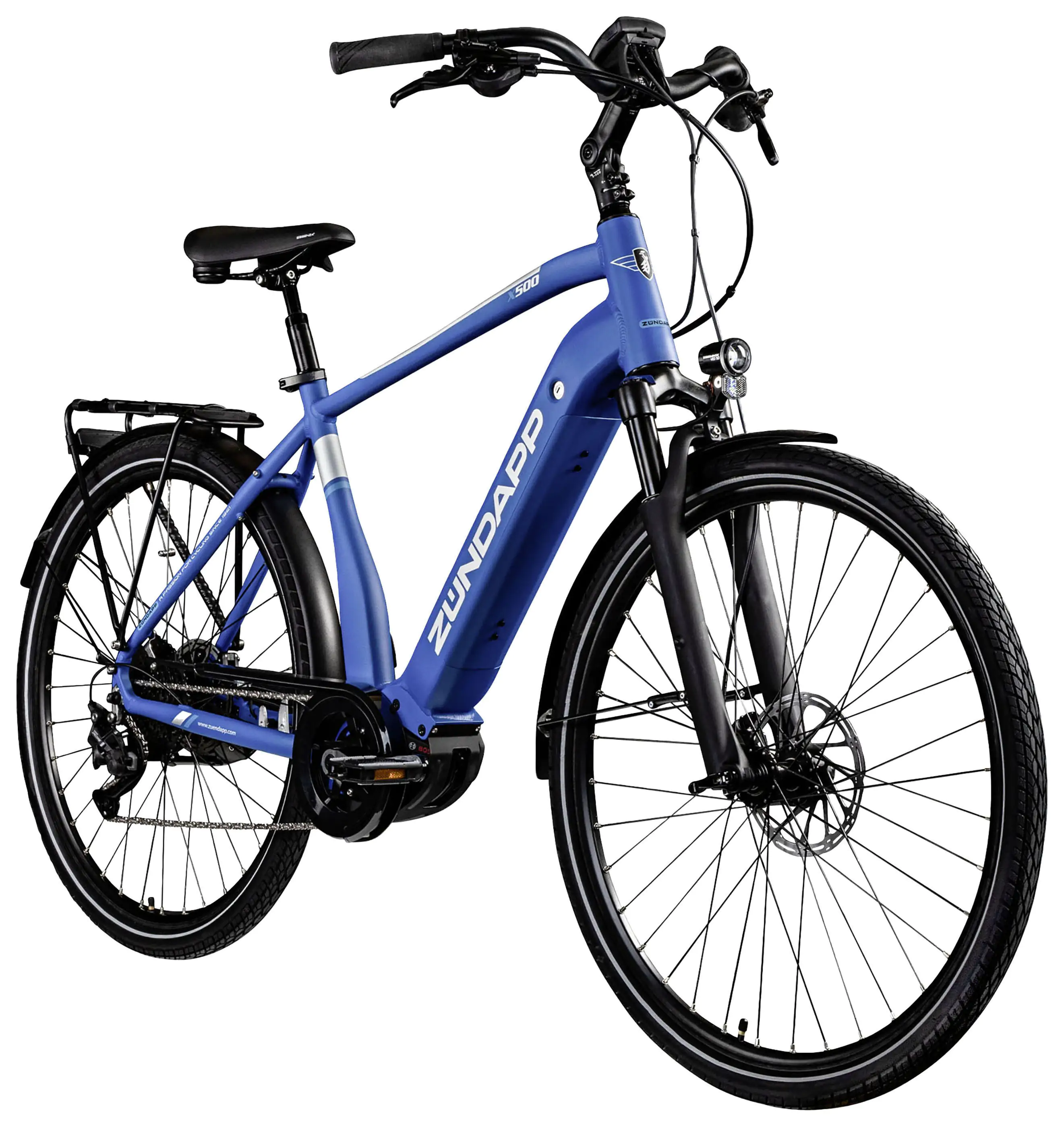 Zündapp E-Bike Trekking X500 28 Zoll 10-Gang 500 Wh blau