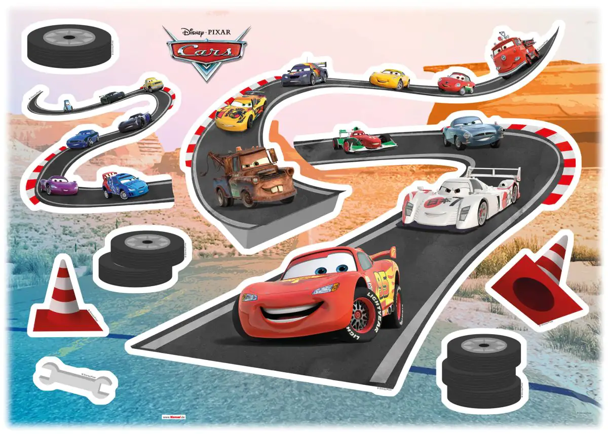 Komar Decosticker Cars Track 70 x 50 cm