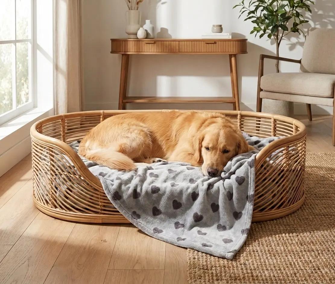 Nobby Hundedecke Fleece Heart 150 x 100 cm grau