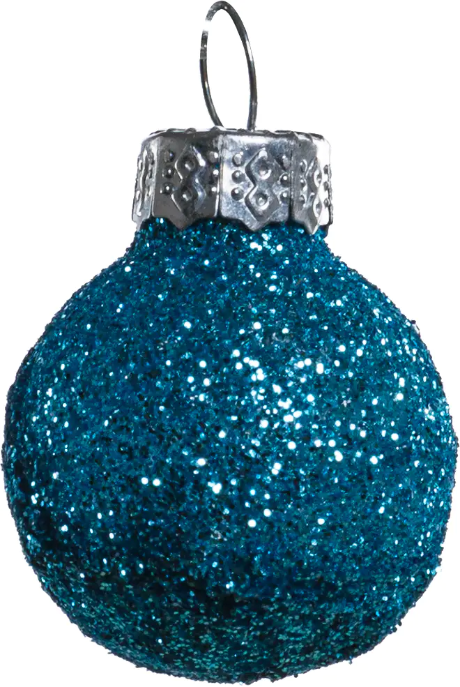 TrendLine Mini-Christbaumkugeln aus Glas Ø 2,5 cm gold-blau 100 Stück