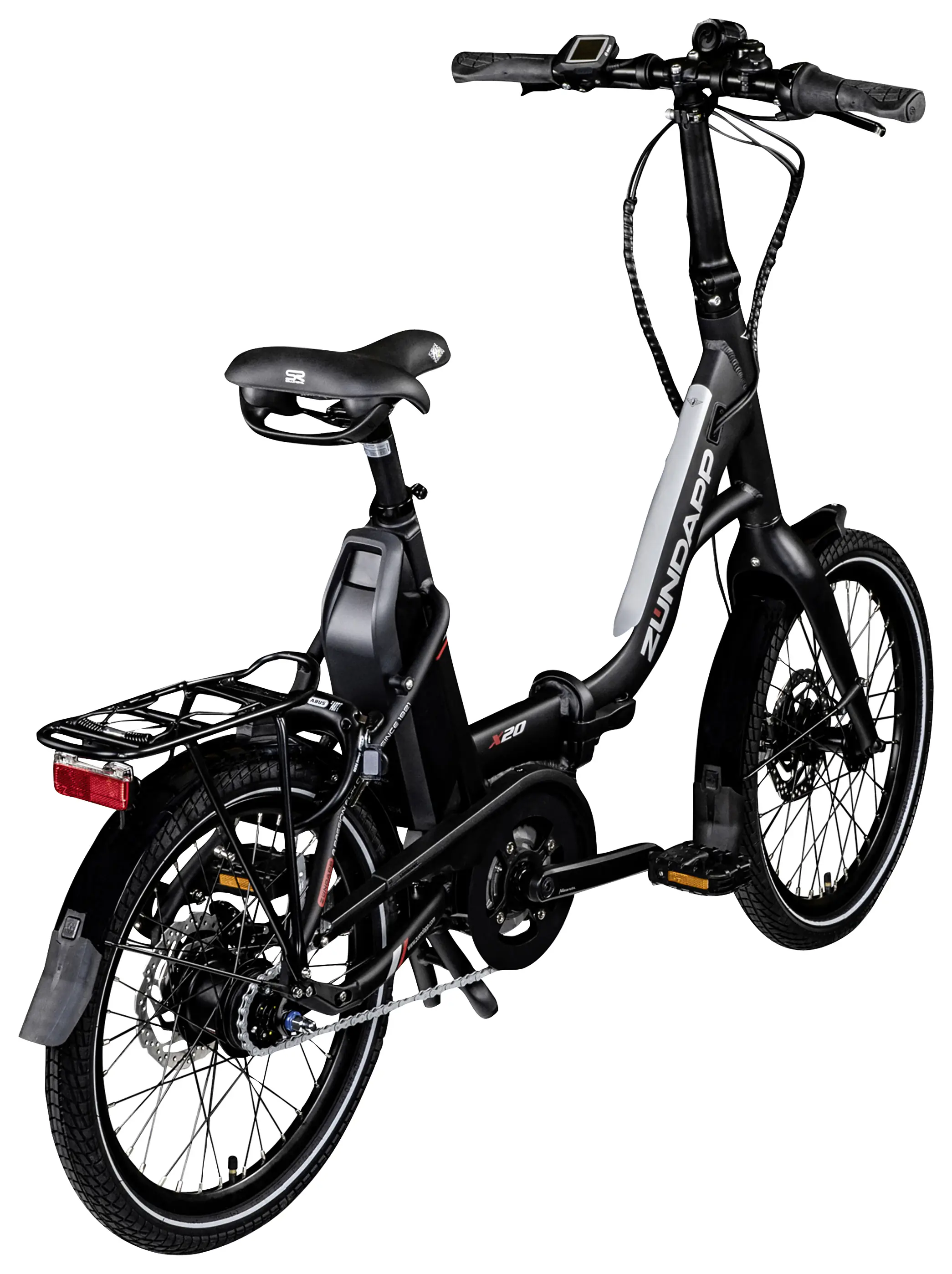 Zündapp E-Bike X20 E-Klapprad 20 Zoll 8-Gang 400 Wh schwarz rot