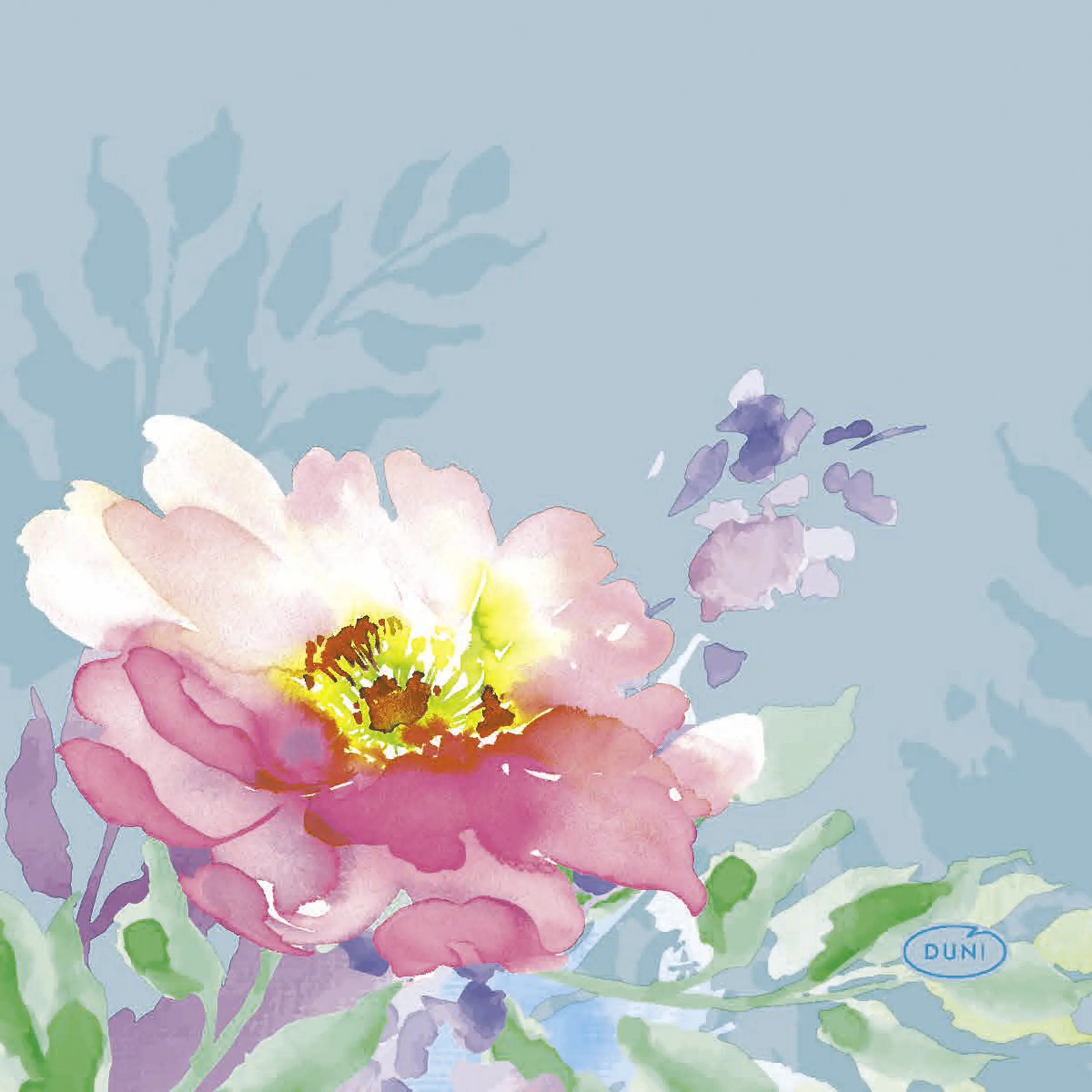 Duni Servietten Flowy Flora 24 x 24 cm - 20er Pack