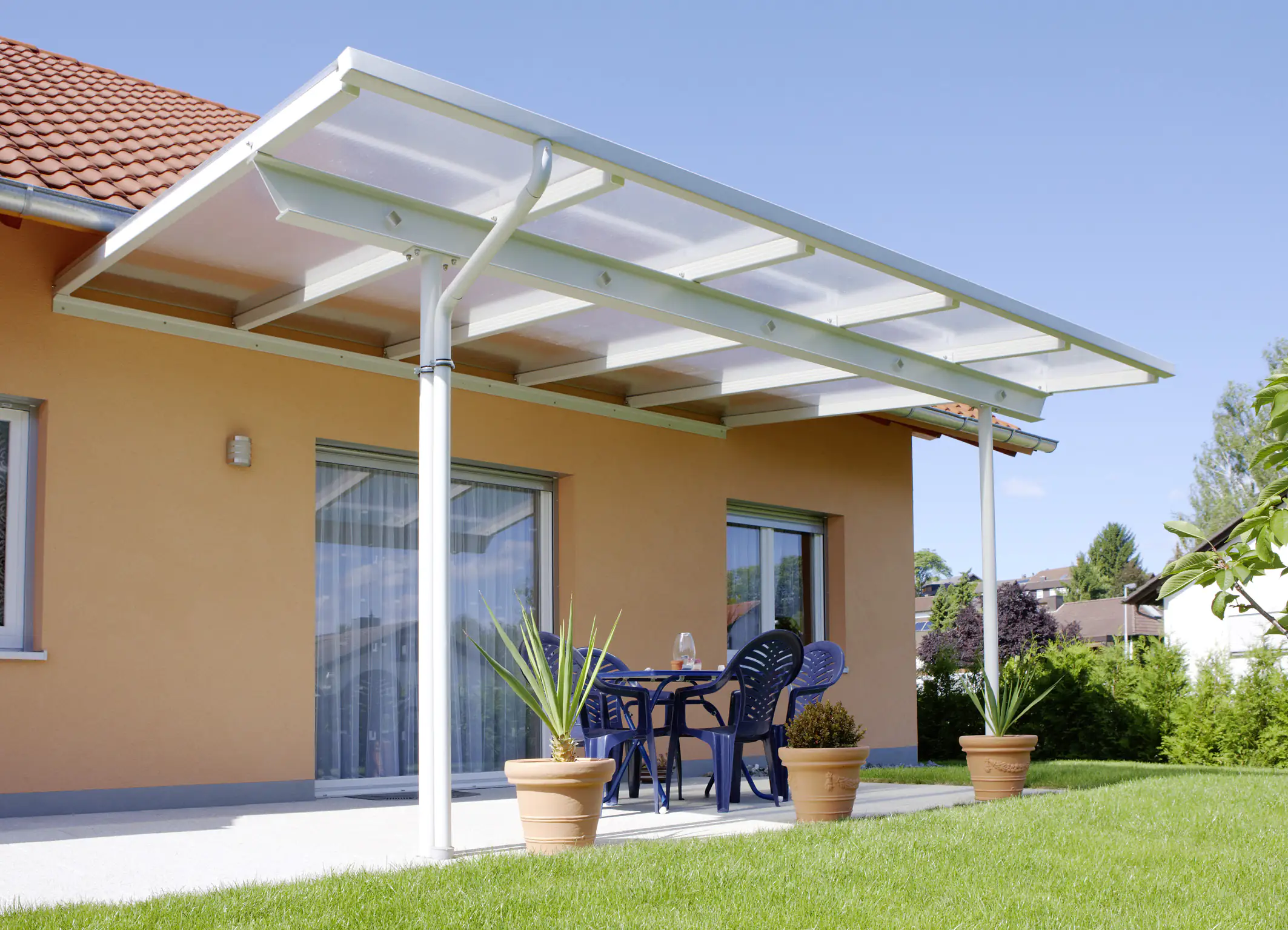 Gutta Polycarbonat-Doppelstegplatte Dual Estetics 200 x 98 cm 16 mm klar