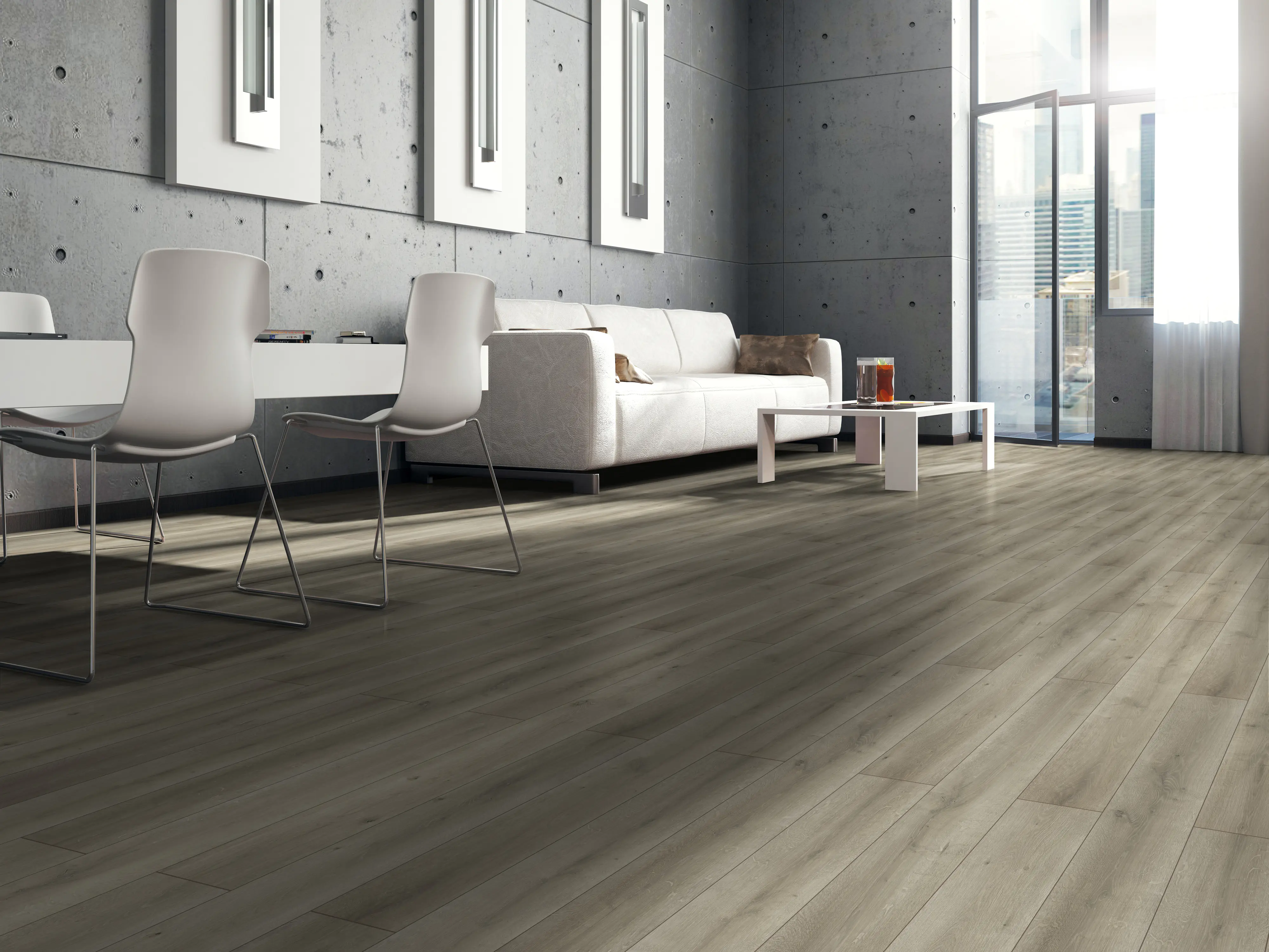 Classen Laminat Megaloc Aquaprotect Oak light grey brown