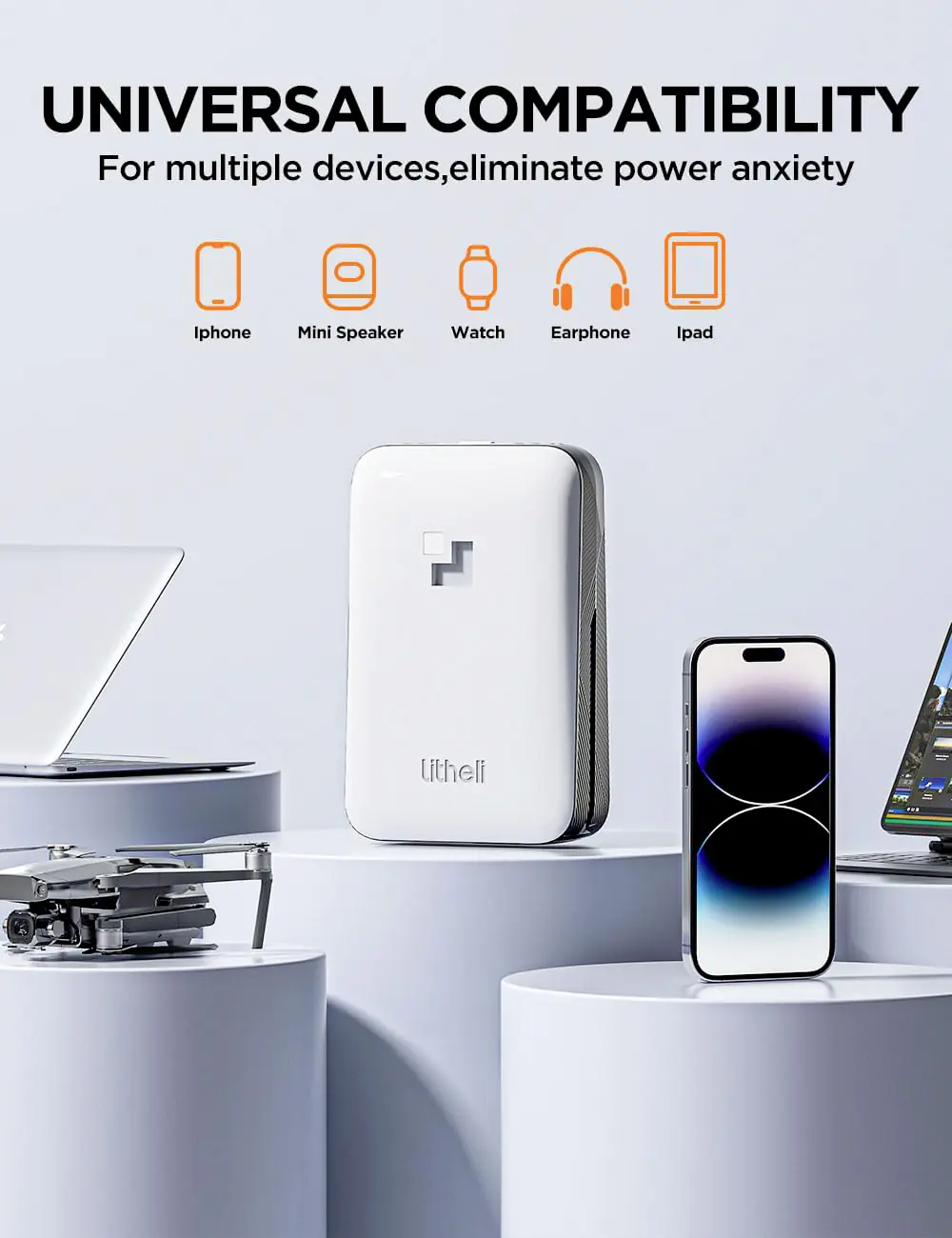 Litheli Ersatz-Akku U20 IPS 20V / 4.0 Ah