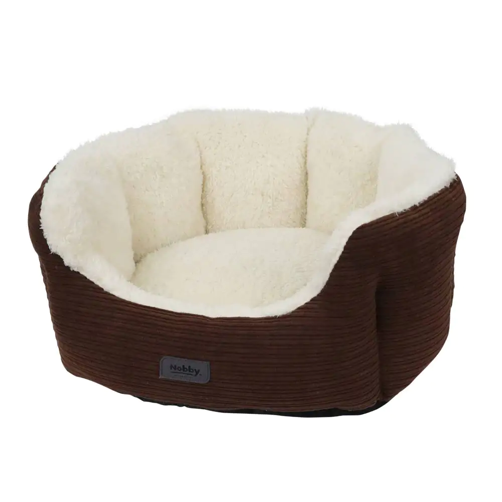 Nobby Komfortbett Kamba oval L 86 x B 70 x H 24 cm braun