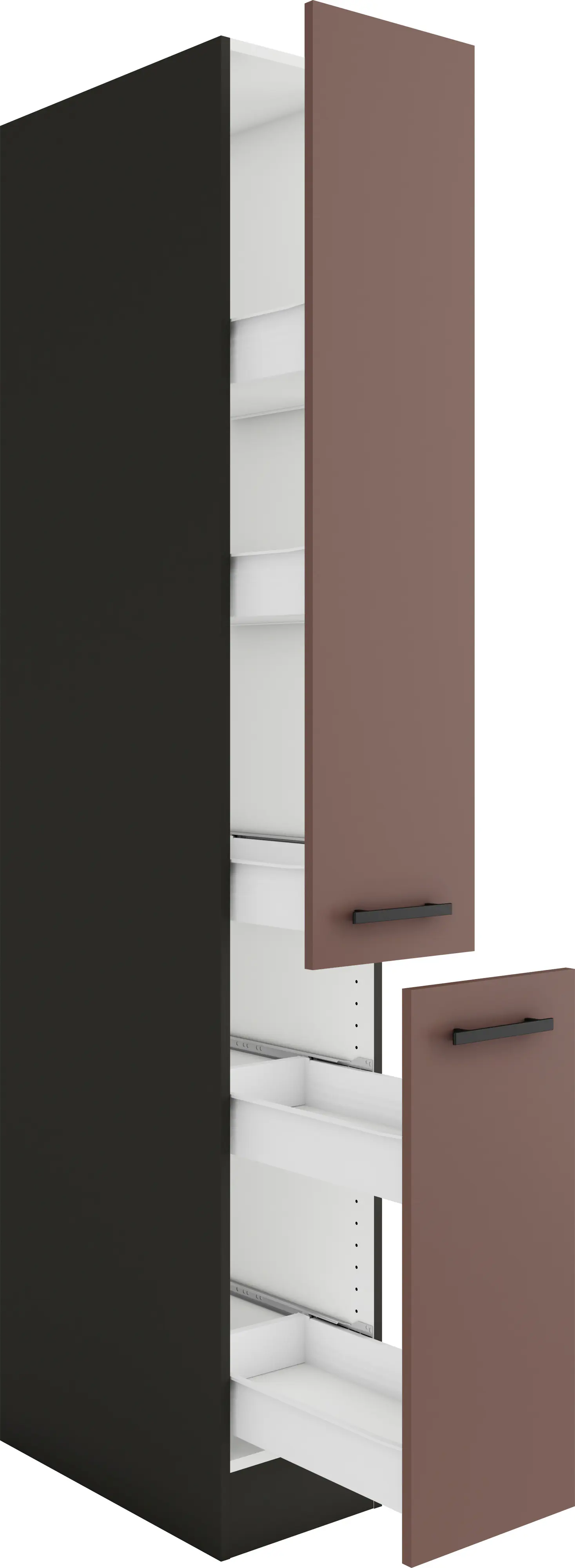 Optifit Apothekerschrank Nizza 407 rostrot/anthrazit matt 30 cm