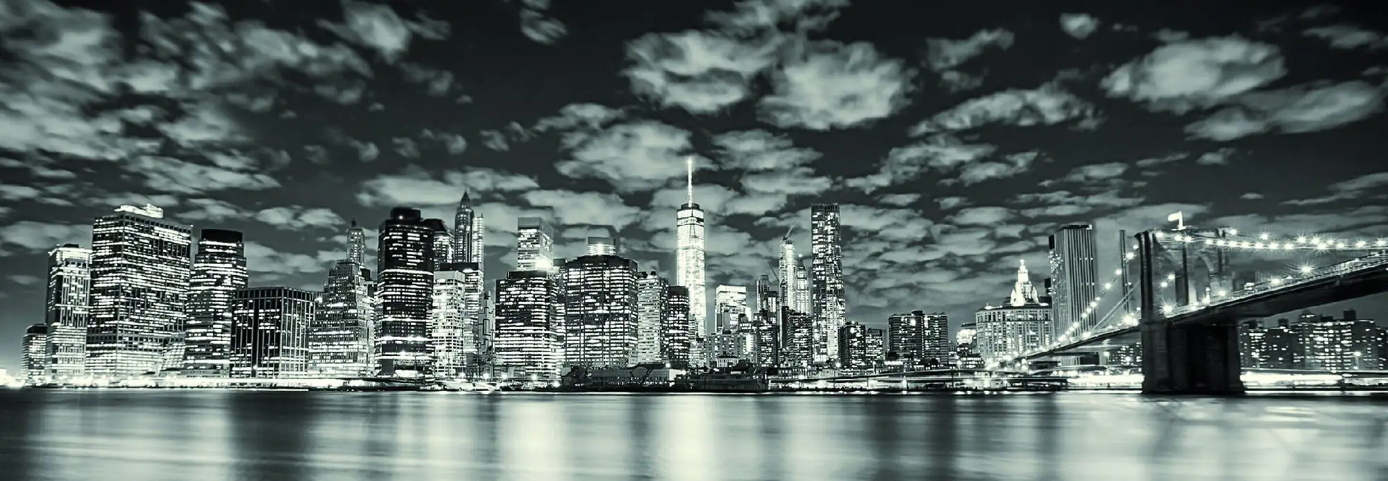 Deco-Panel Bild - Nacht in New York 155 x 53 cm