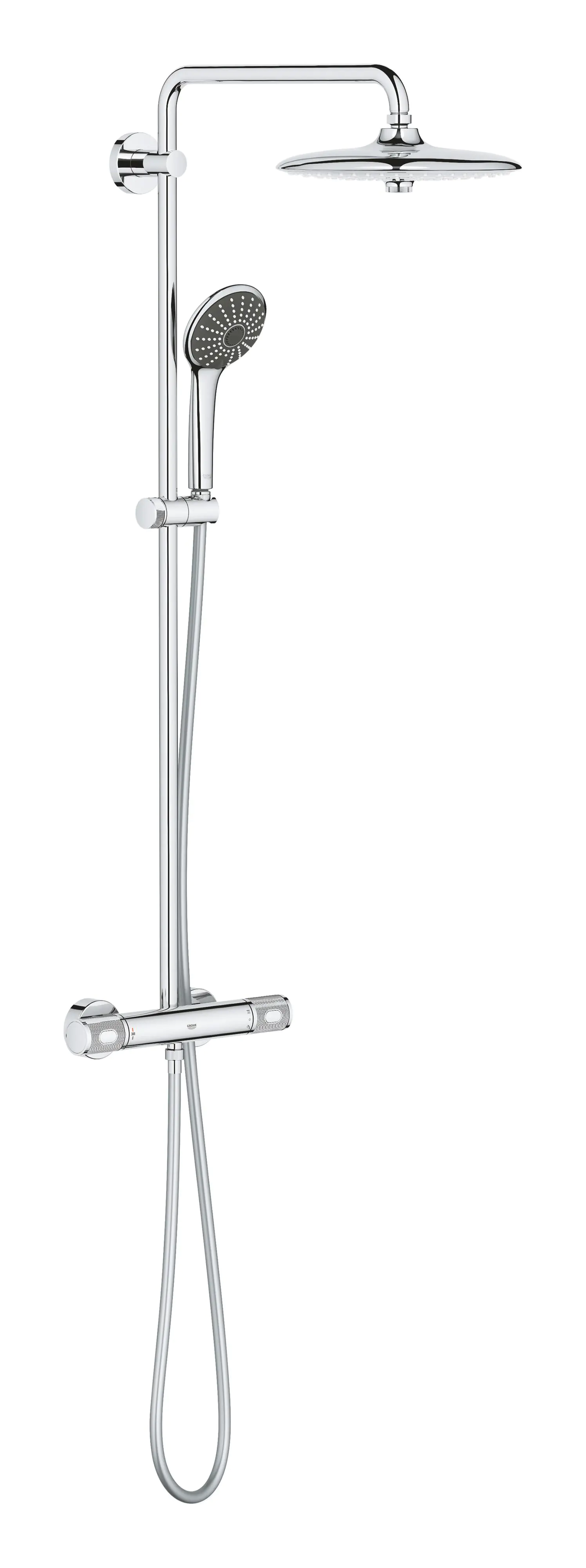 Grohe Duschsystem mit Thermostat Quickfix Vitalio Joy 260 chrom